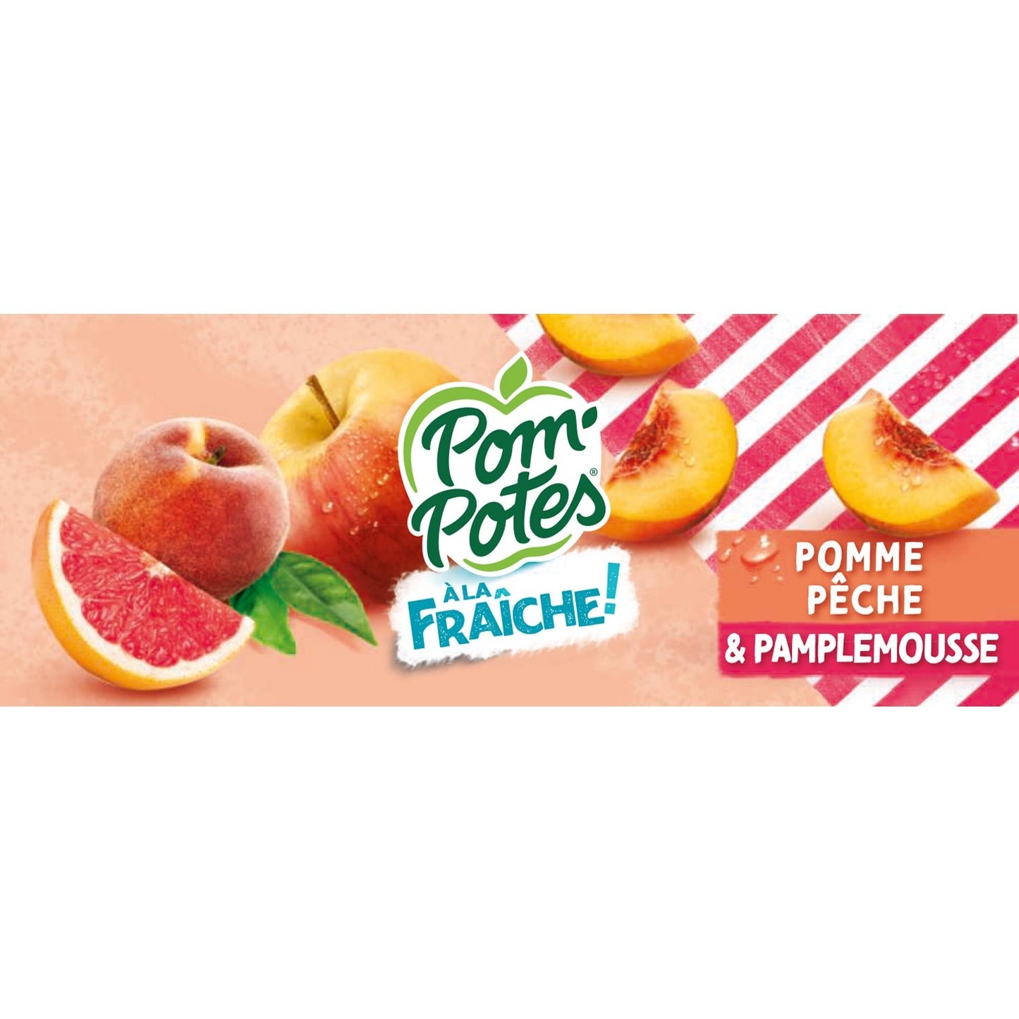 POM'POTES Apfel-Pfirsich-Grapefruit-Kompott