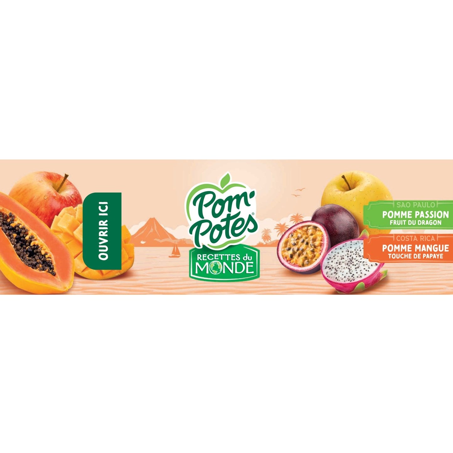 Tropical Recipes Compote No Added Sugar POM'POTES