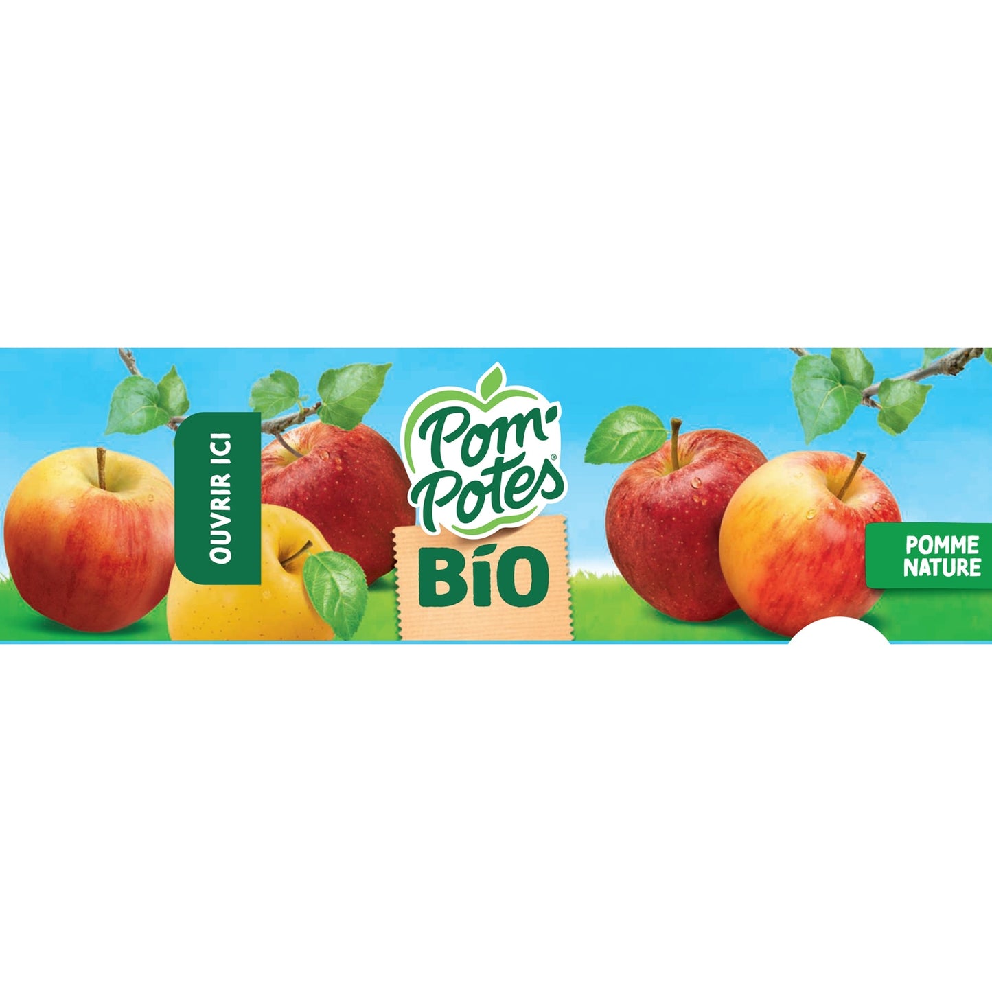 POM'POTES Organic Plain Apple Compote