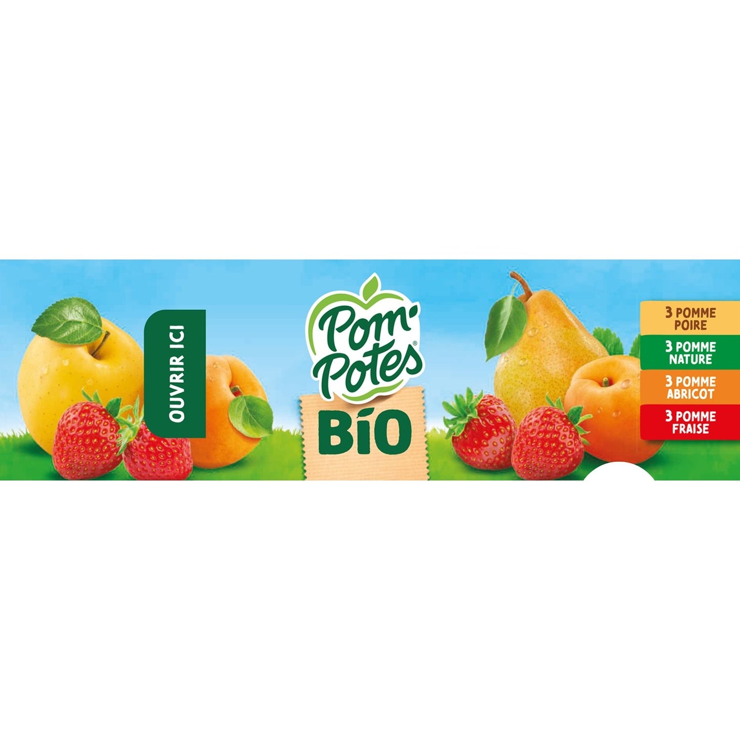 POM'POTES Organic Multi-Variety Compote with No Added Sugar