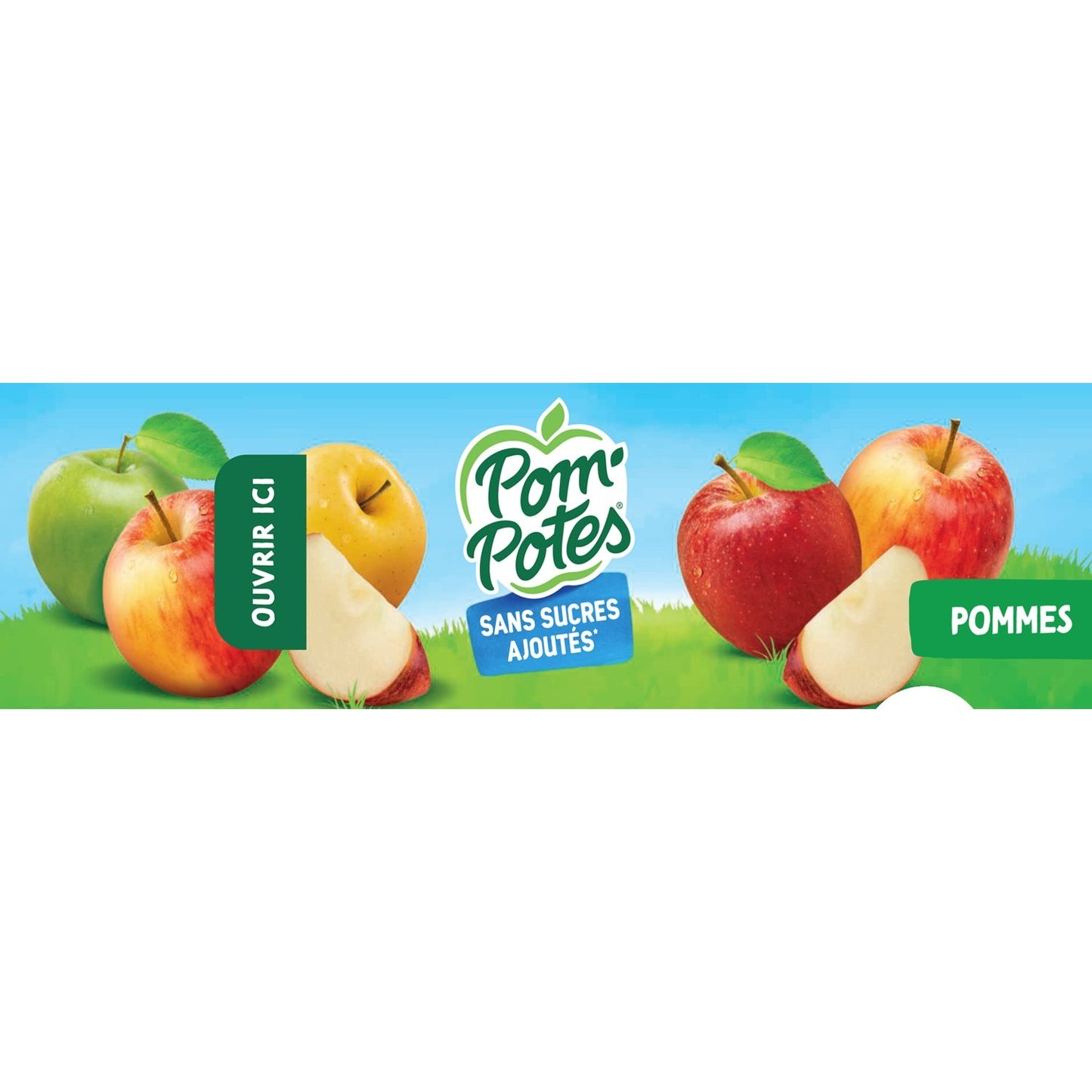 POM'POTES Natur-Apfelkompott ohne Zuckerzusatz