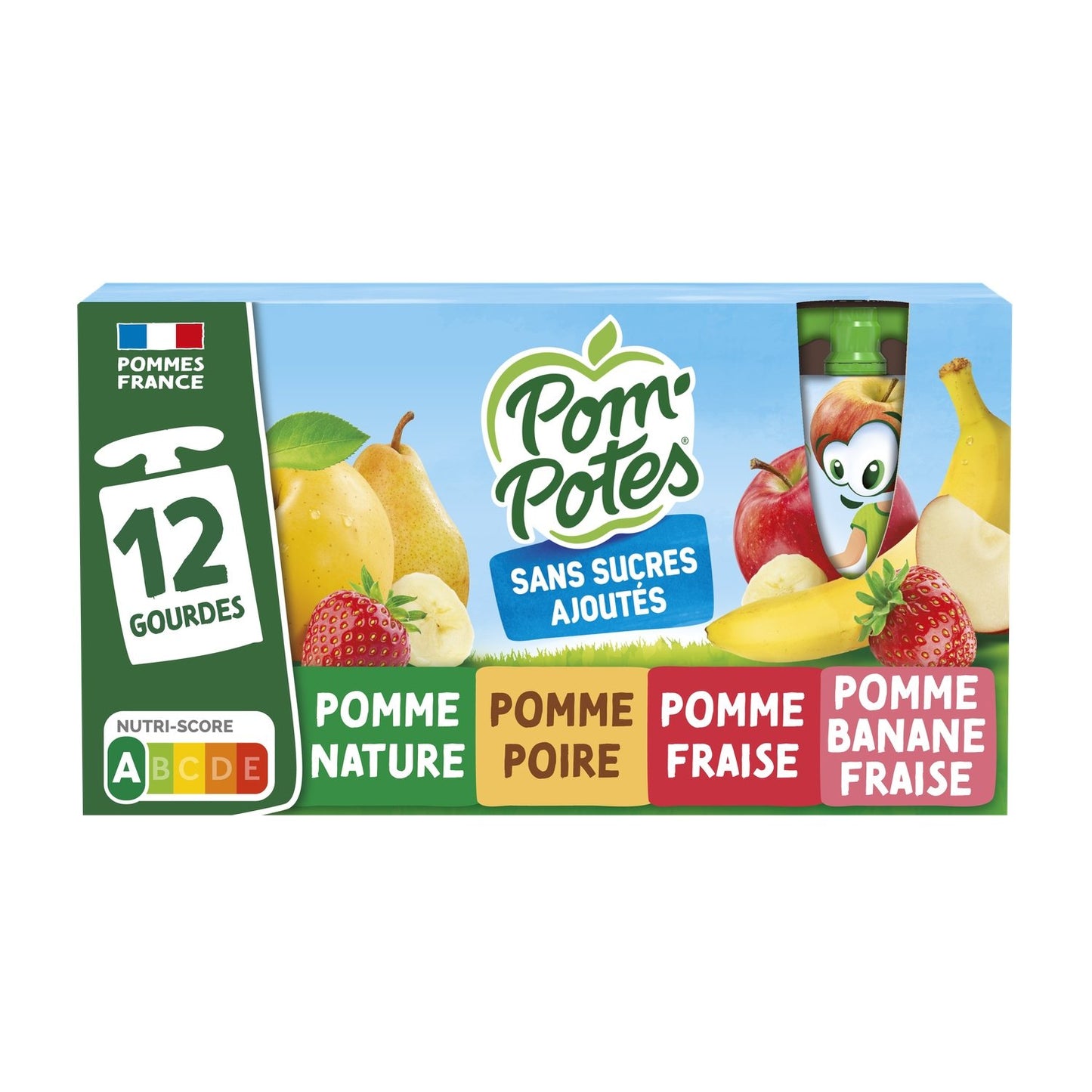 POM'POTES Assorted Compote with No Added Sugars