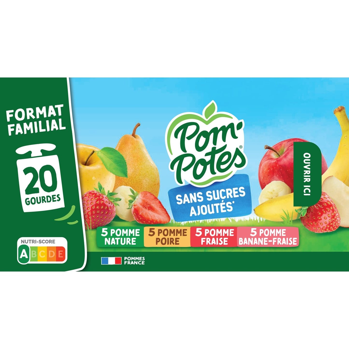 Compote Multifruits Sans Sucres Ajoutés POM'POTES