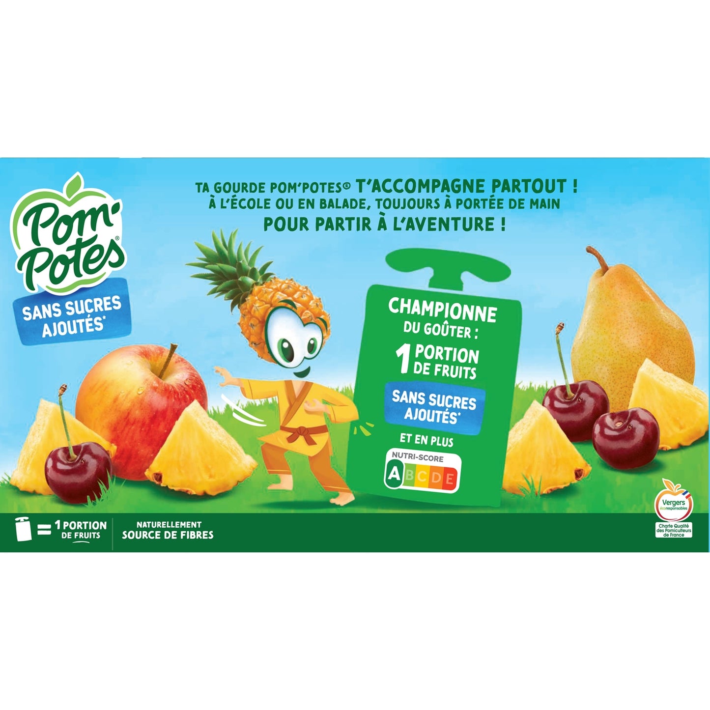 4 Flavors Compote with No Added Sugars POM'POTES