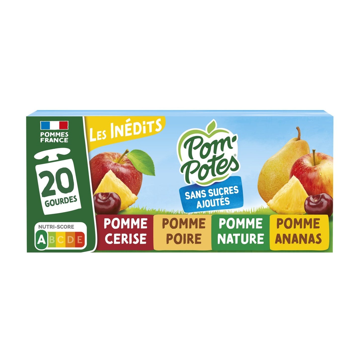 4 Flavors Compote with No Added Sugars POM'POTES