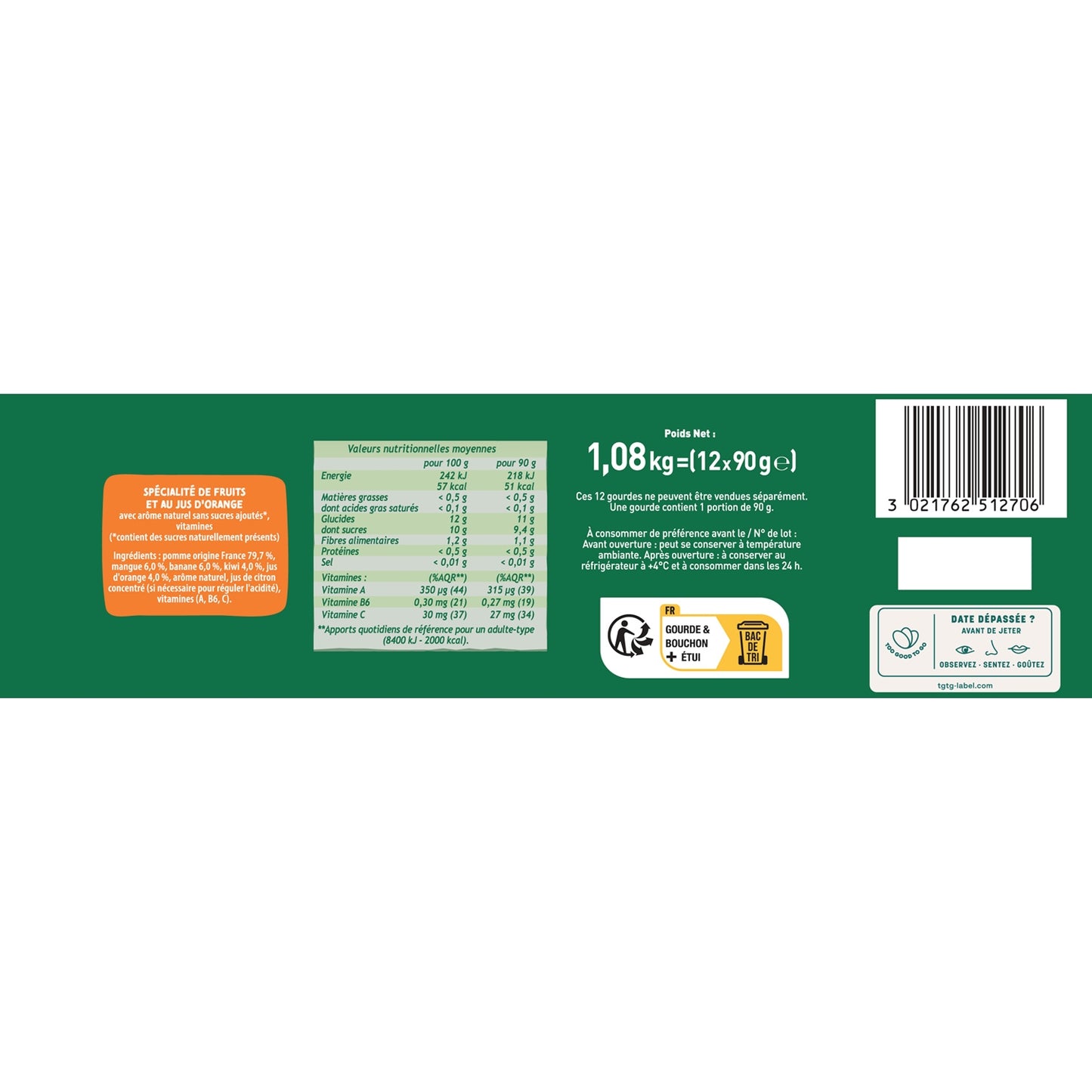POM'POTES Multivitamin Compotes