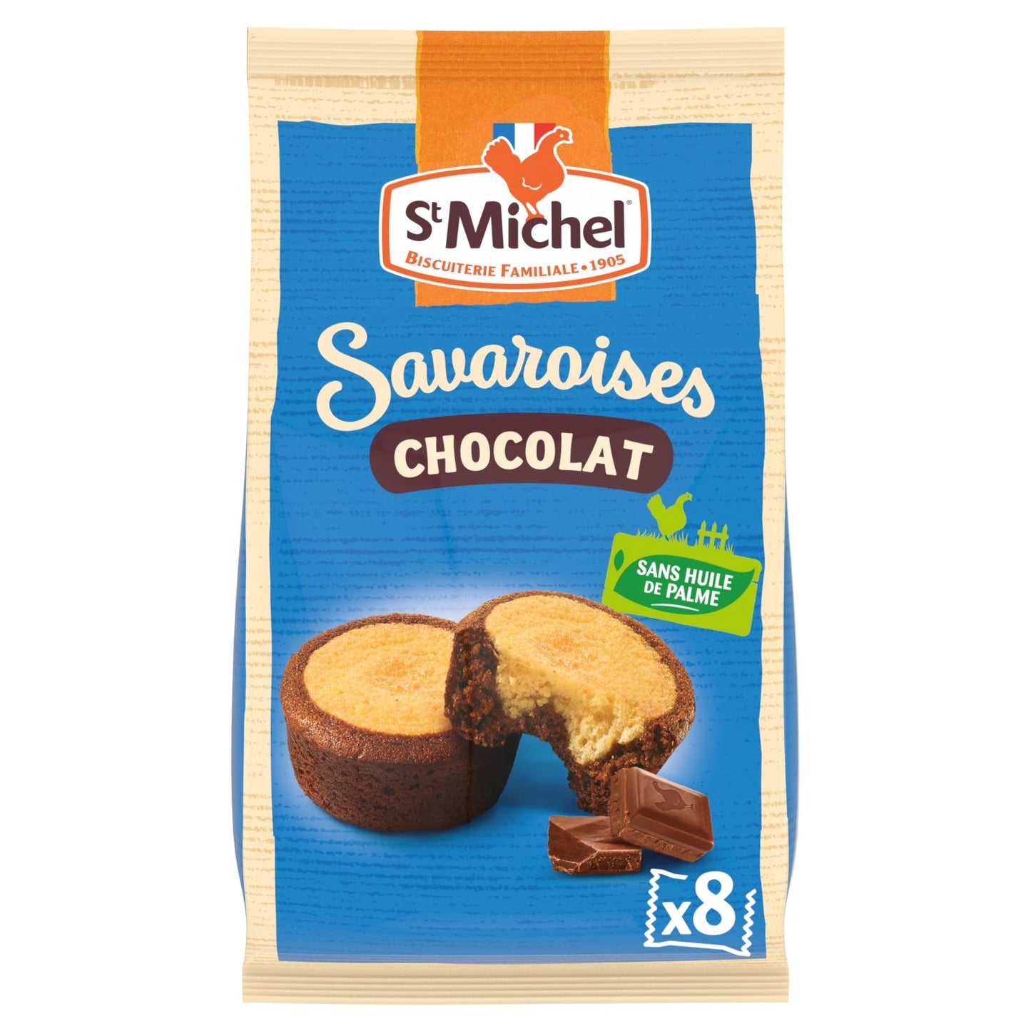 Gâteaux Savaroises Chocolat ST MICHEL le paquet de 8 sachets de 220g