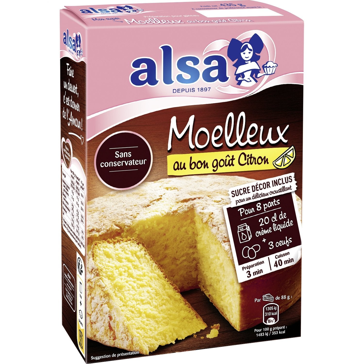 zitronenkuchen aufbewahren Backmischung für Zitronenkuchen ALSA – La Famille à Table!