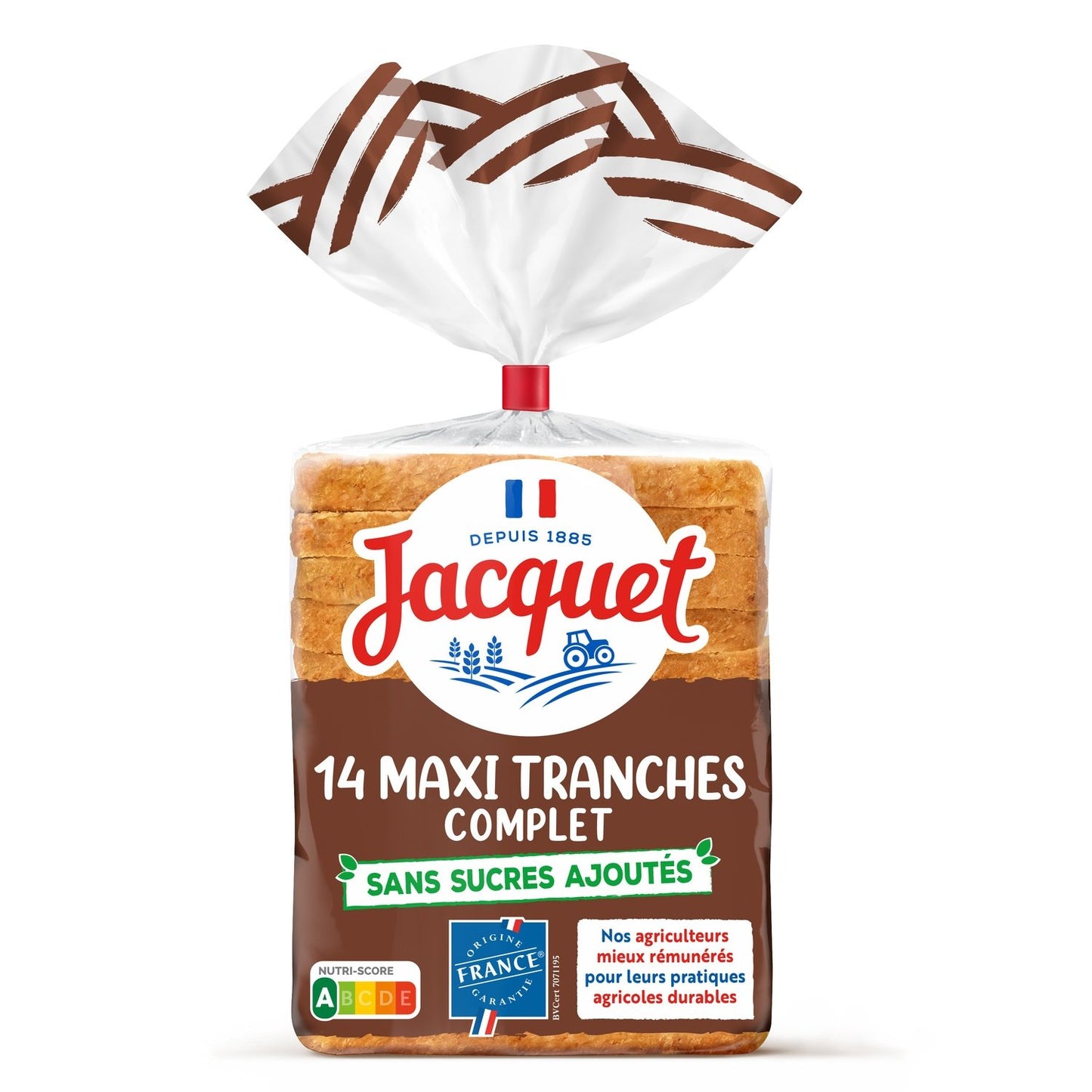 JACQUET Wholemeal Sandwich Bread with No Added Sugar