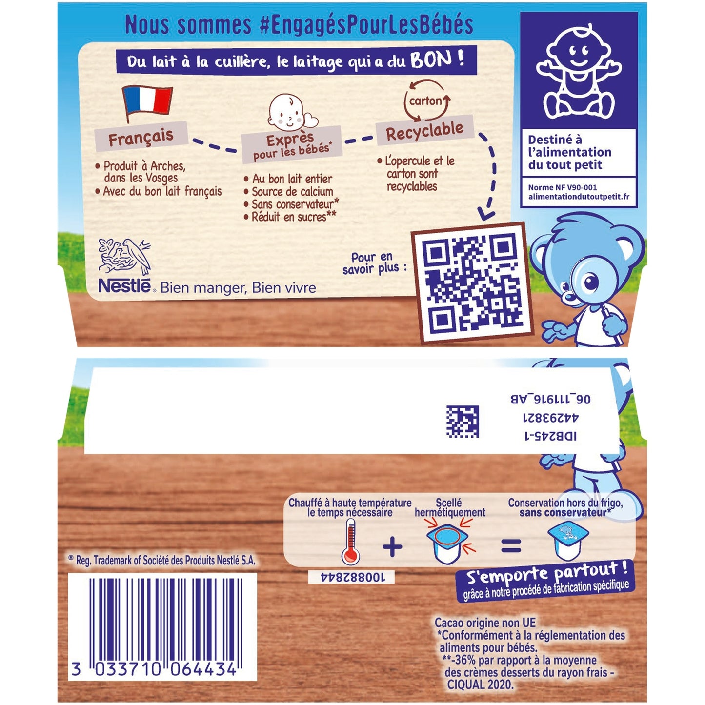 NESTLE P'TIT GOURMAND Baby Dessert 6+ Months with Cocoa