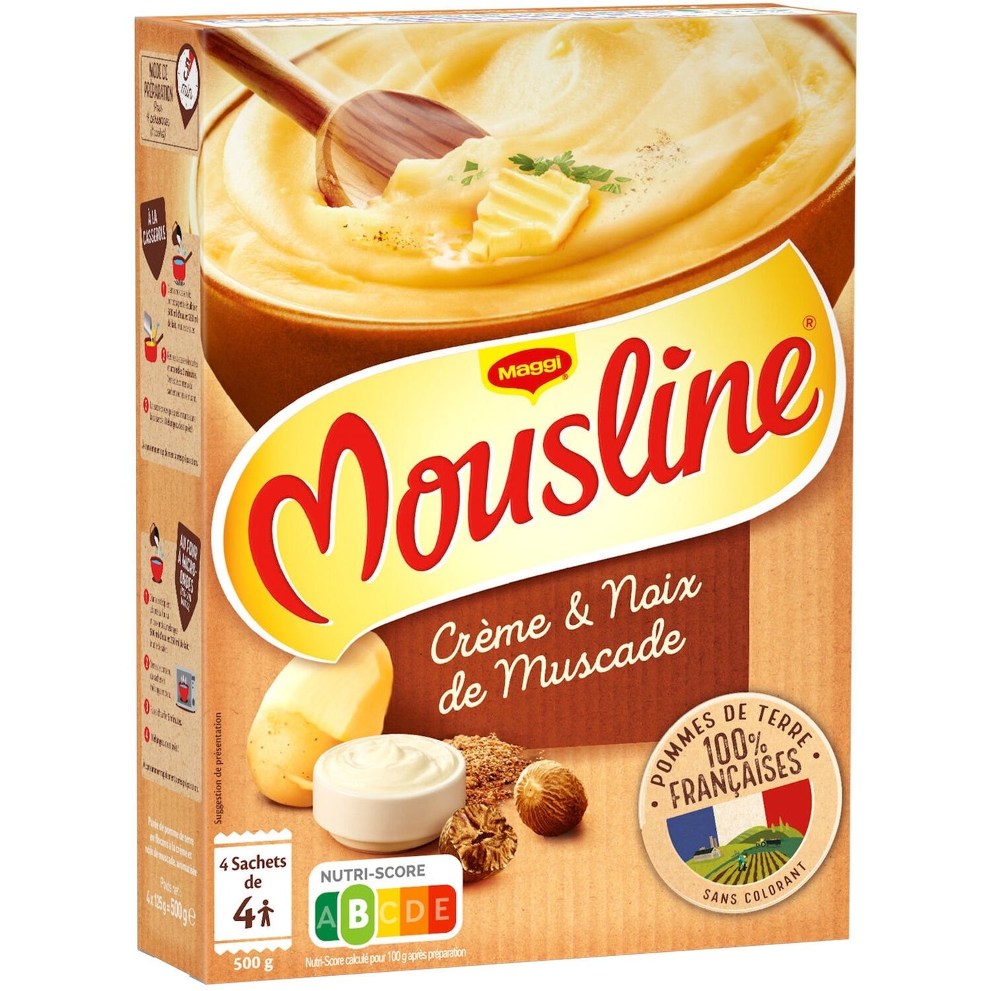 MOUSLINE Cream & Nutmeg Flake Purée
