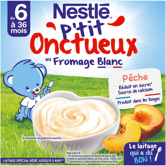 Baby Desserts 6+ Months Peach NESTLE P'TIT ONCTUEUX