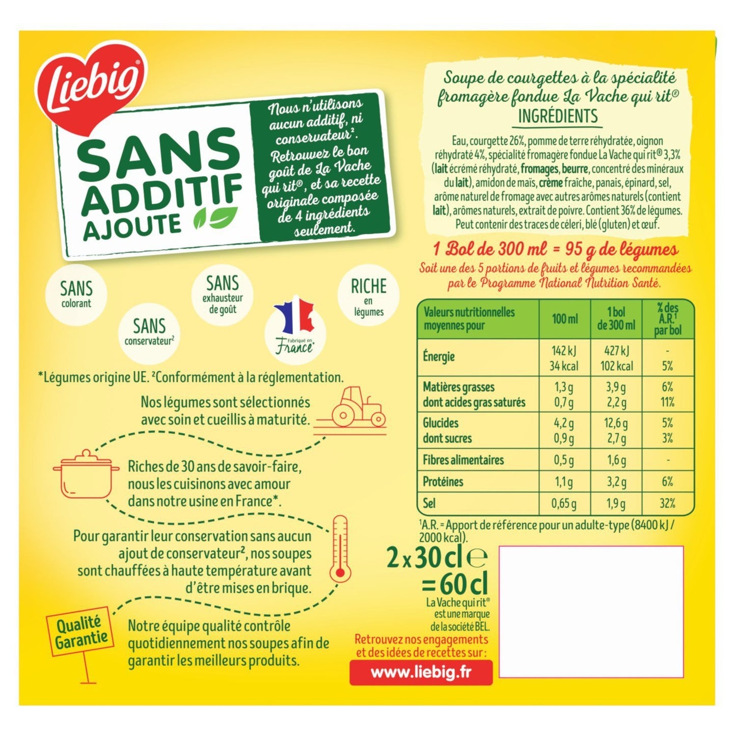 LIEBIG Lachende Kuh Zucchini-Velouté-Suppe