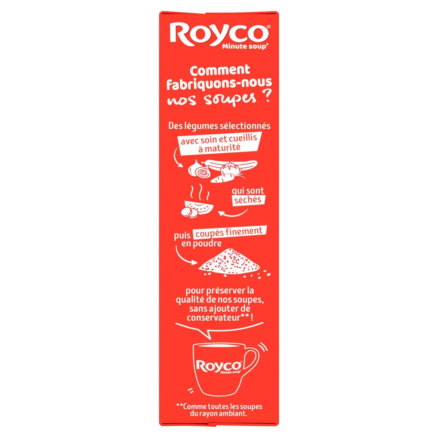 ROYCO Dehydrierte Kürbis-, Zwiebel- und Lauchsuppe