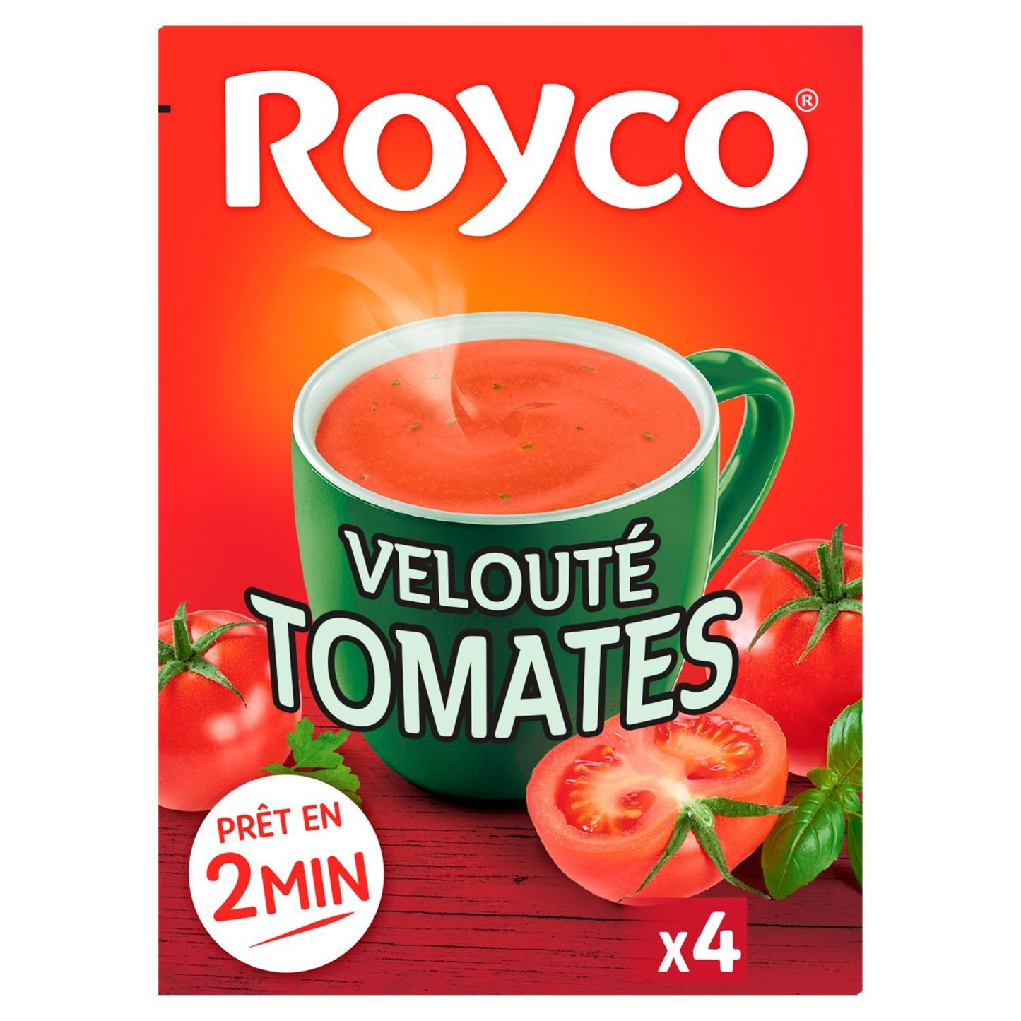Soupe Déshydratée Tomate Provençale ROYCO les 4 sachets de 800mL