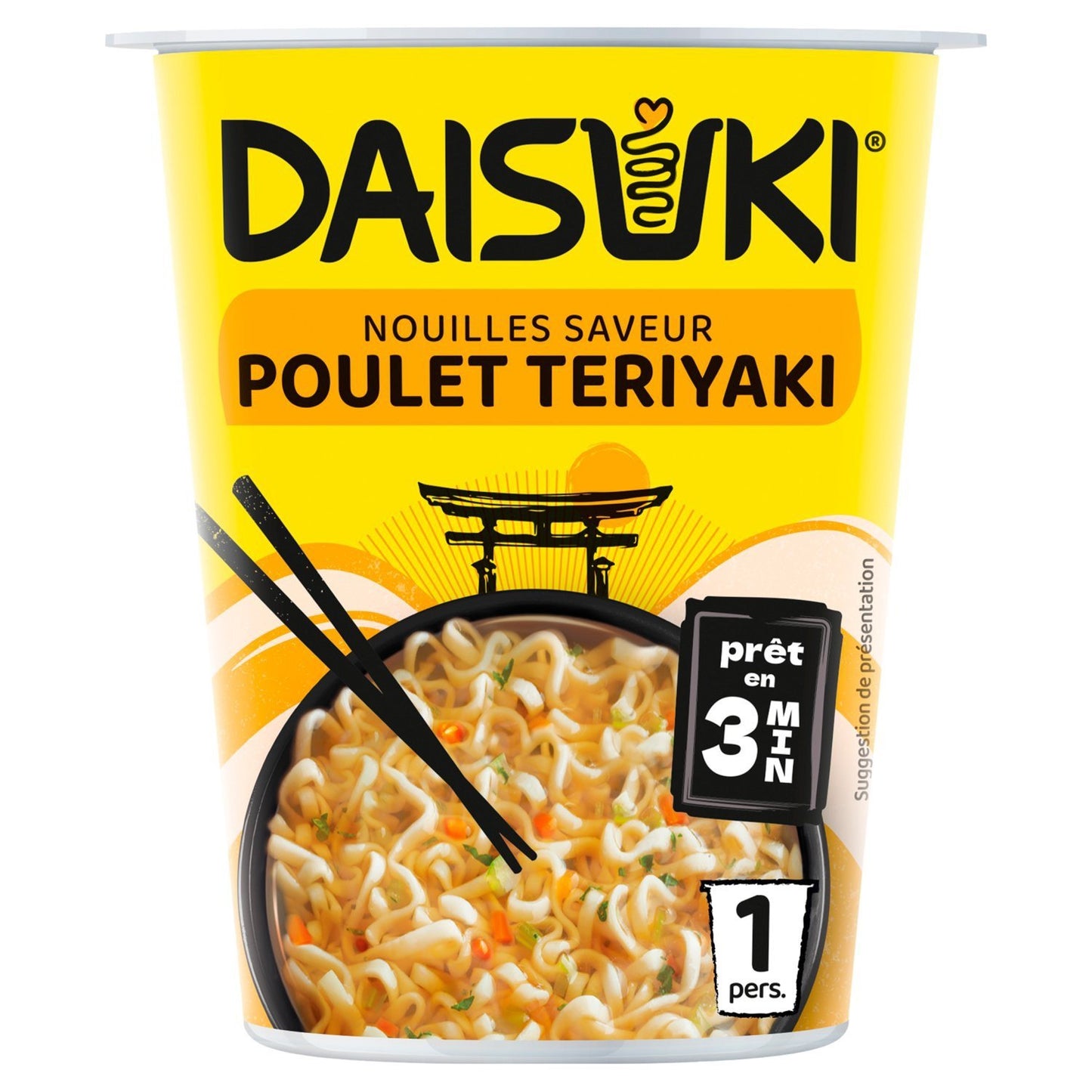 Nouilles Poulet Teriyaki DAISUKI le pot de 60g