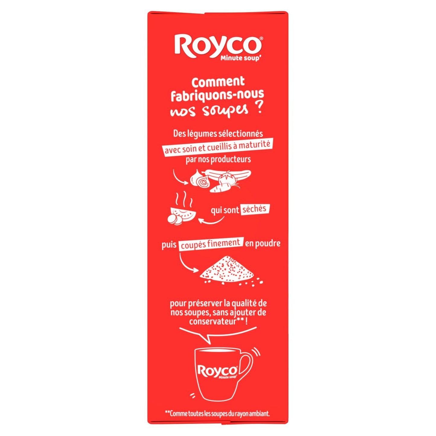 ROYCO Dehydrierte Linsen-, Schinken- und Karottensuppe ohne Konservierungsstoffe
