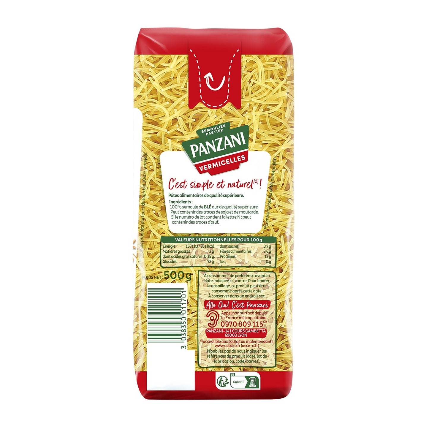 Fadennudeln-Nudelsuppe PANZANI