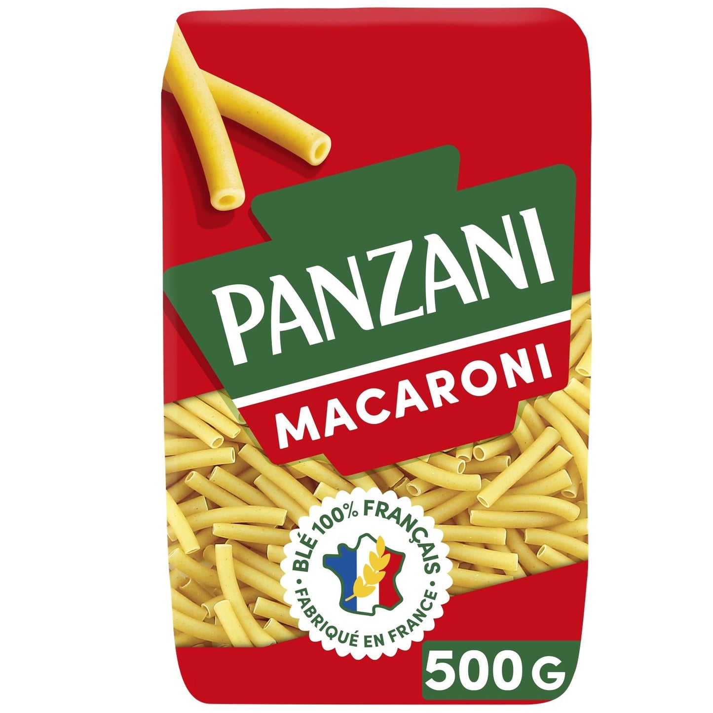 Pâtes Macaroni PANZANI le paquet de 500g