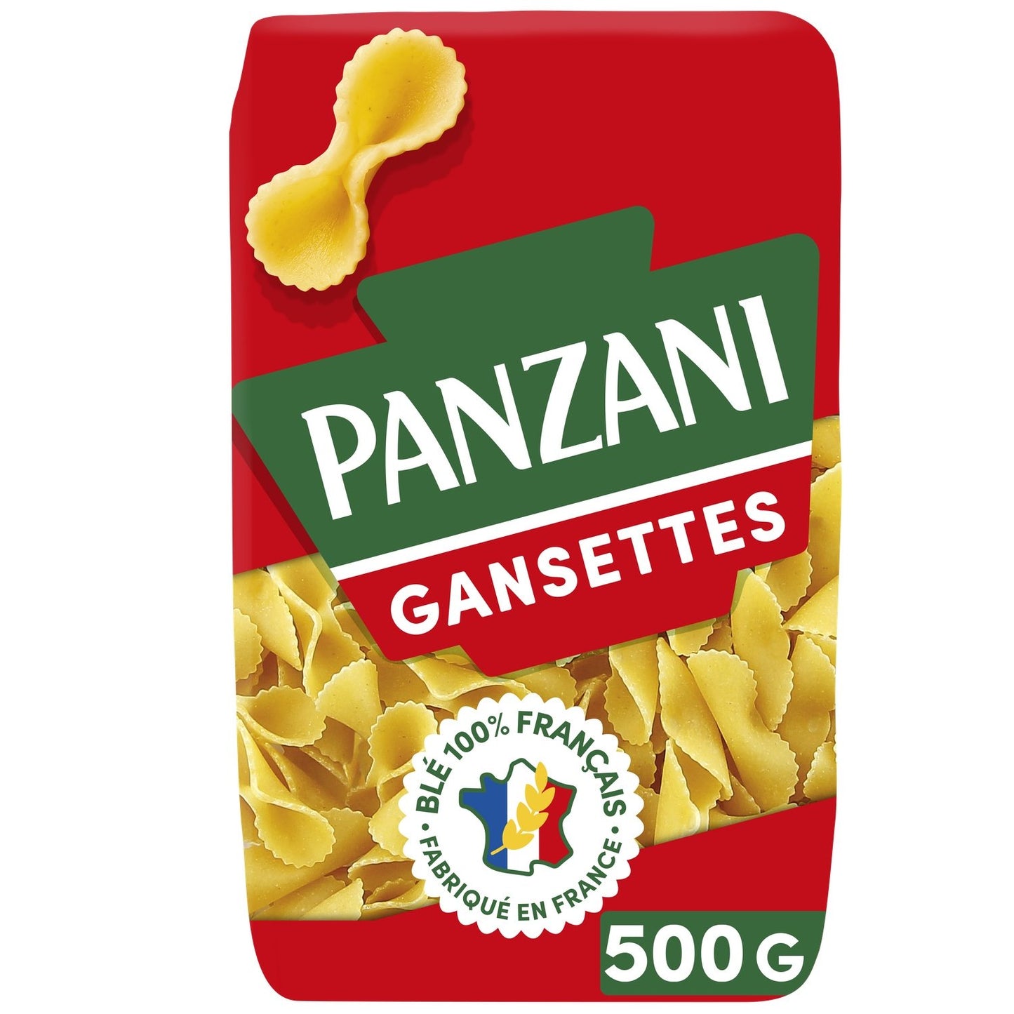 Pâtes Gansettes PANZANI le paquet de 500g
