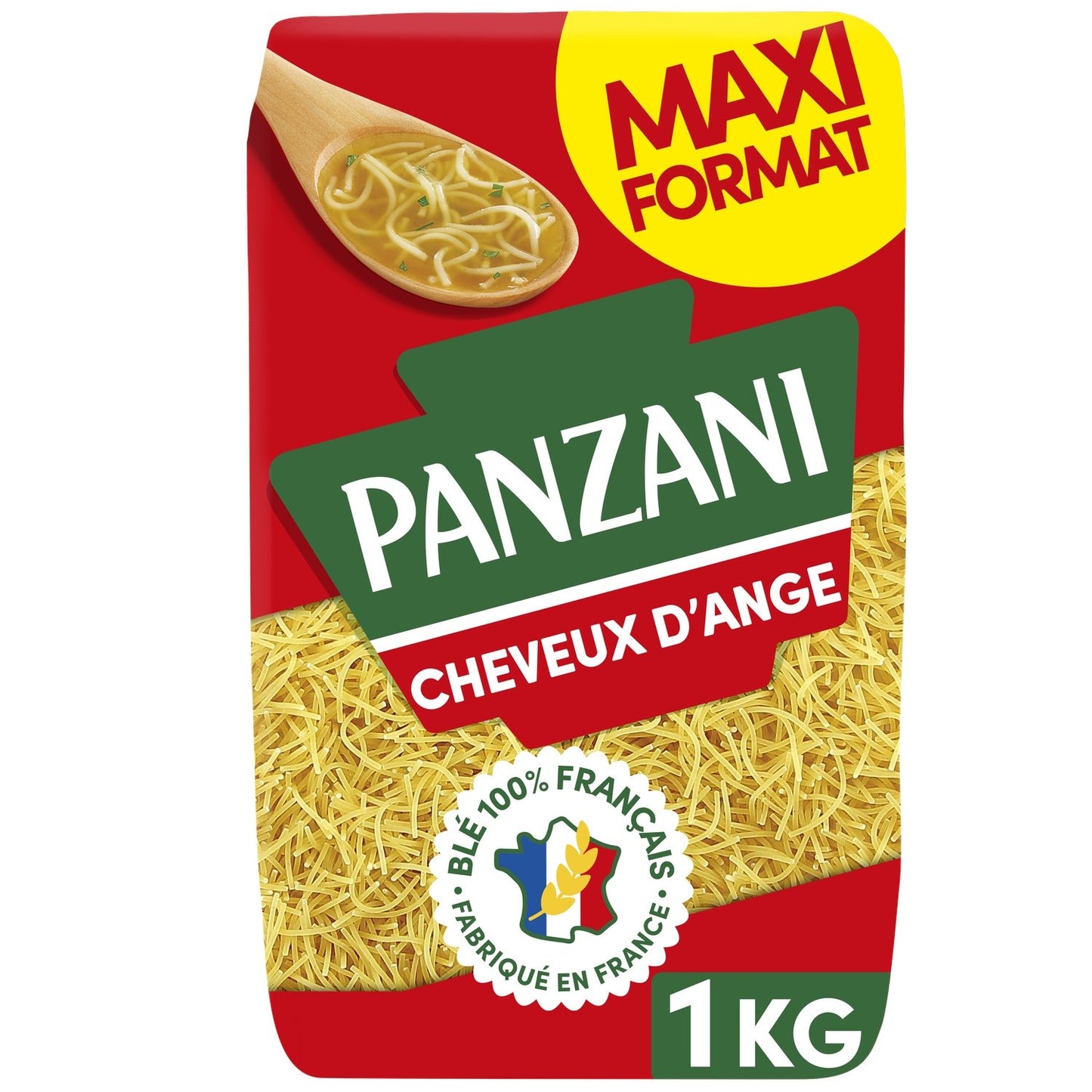 Pâtes Cheveux d'Ange Potage PANZANI le paquet de 1Kg