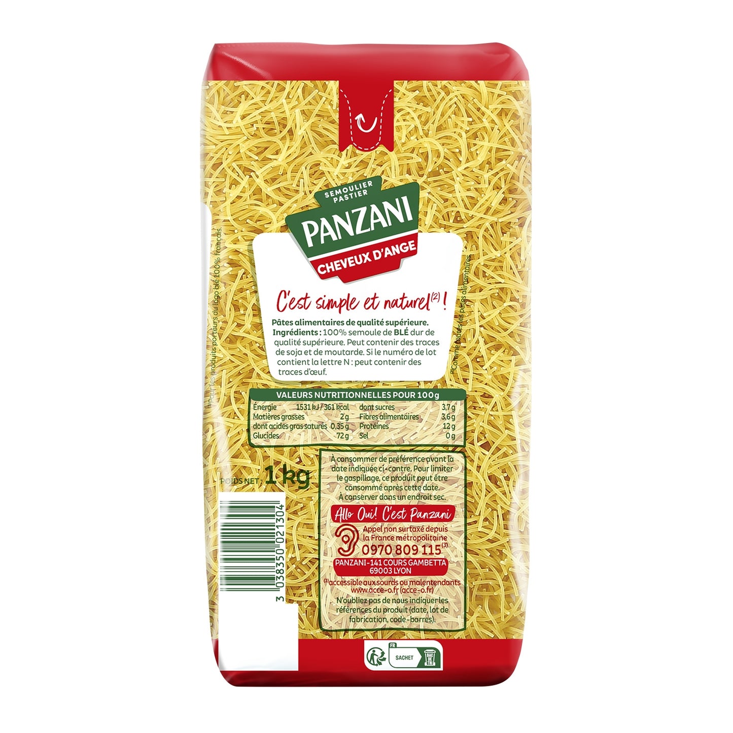 Engelshaar-Pasta PANZANI-Suppe