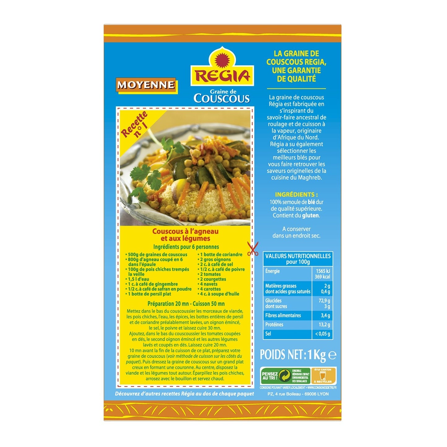 REGIA Medium Couscous Grain