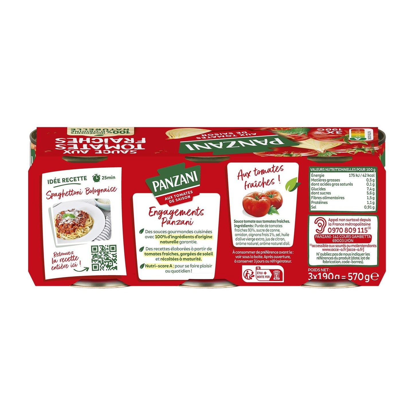 PANZANI Fresh Tomato Sauce