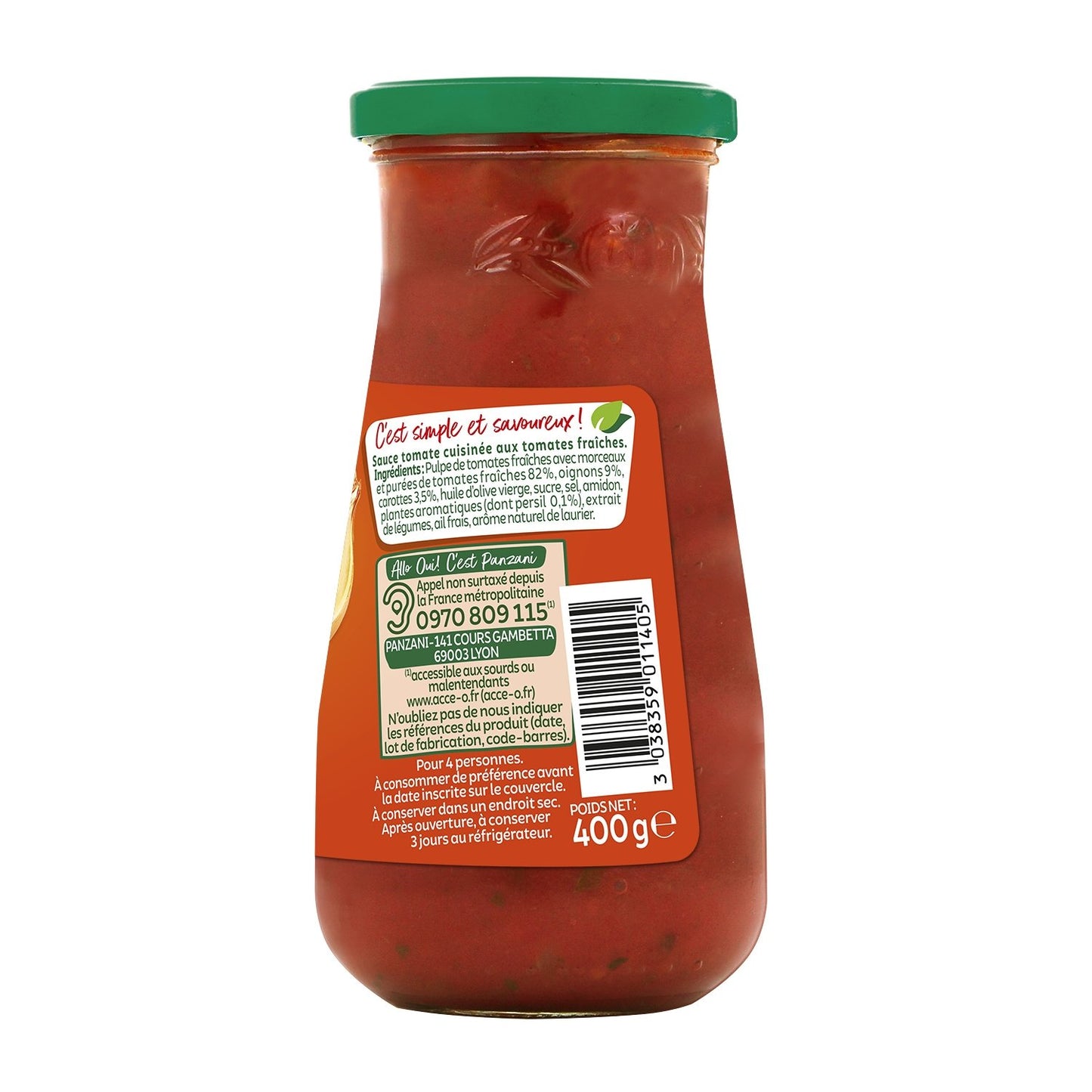 PANZANI Cooked Tomato Sauce