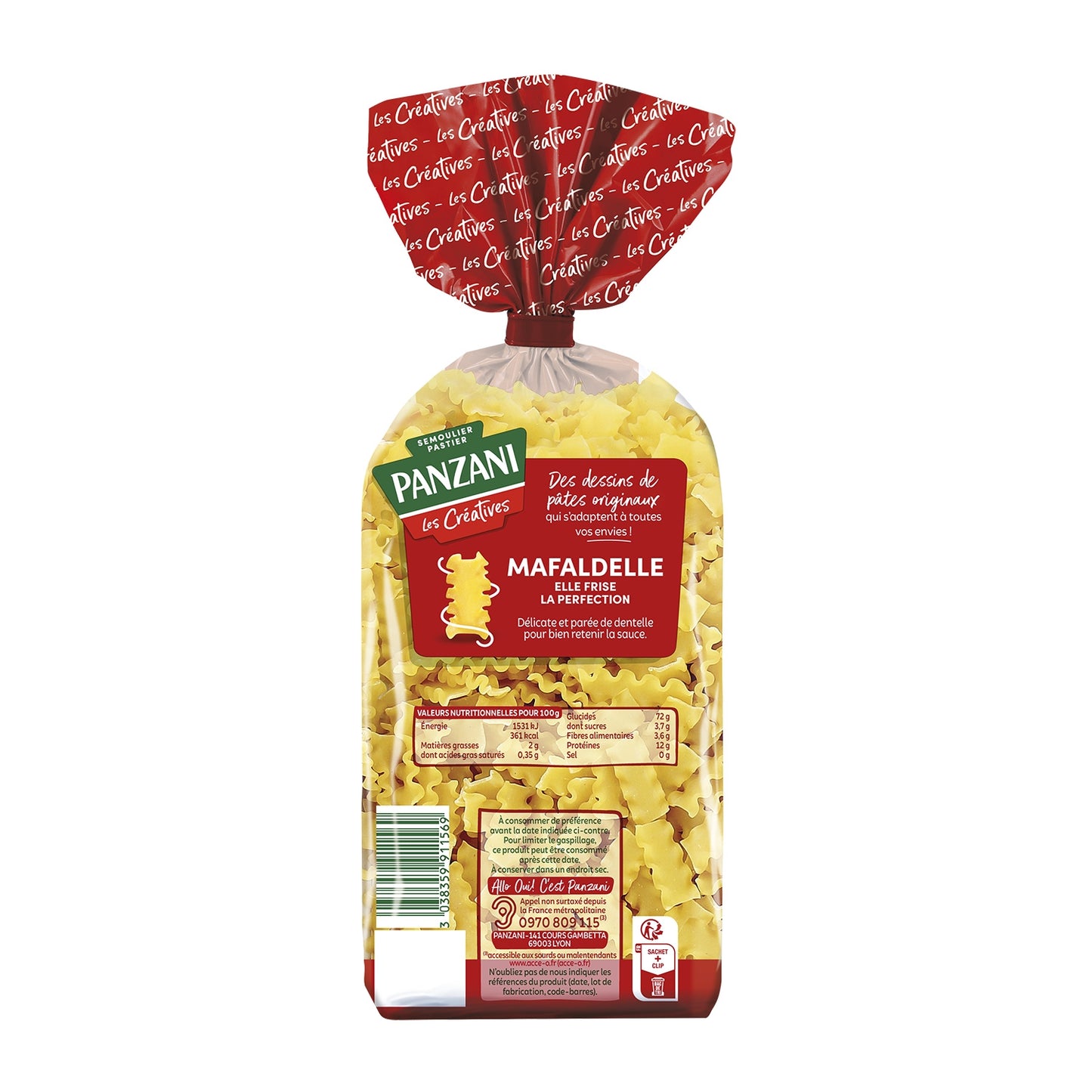 PANZANI Kreative Mafaldelle-Nudeln