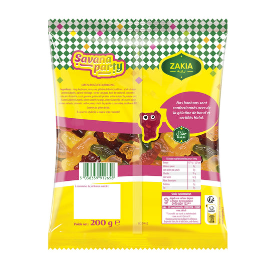 Bonbons Savana Party Halal ZAKIA