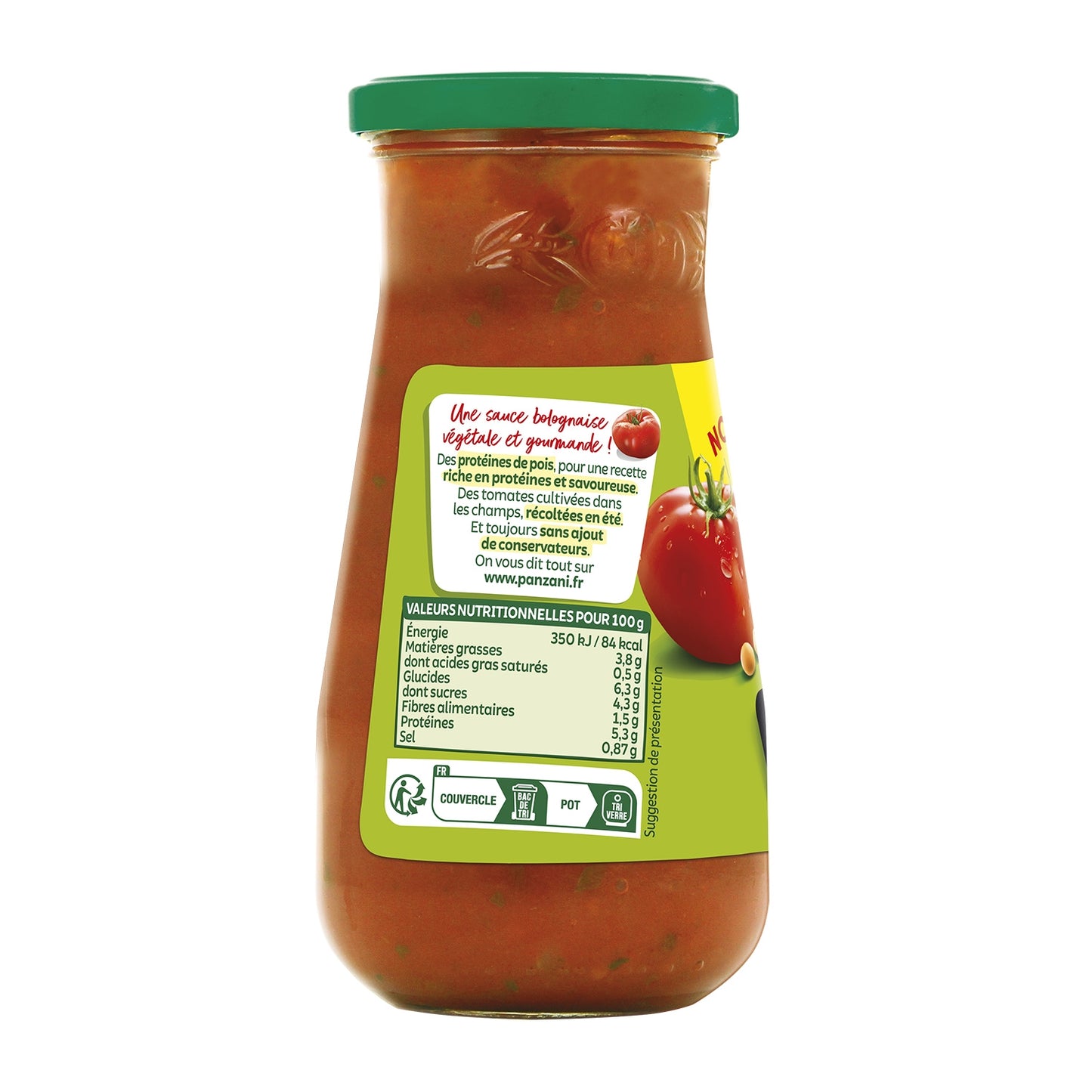 Sauce Bolognaise Végétarienne à Base de Pois PANZANI
