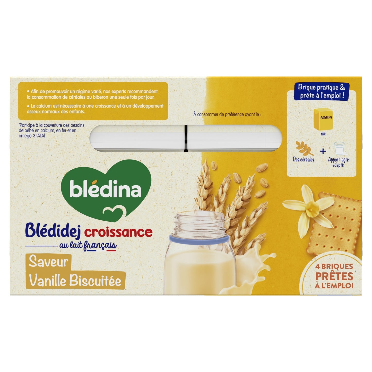 Baby-Getreide ab 12 Monaten Vanillekeks Wachstum Blédidej BLEDINA
