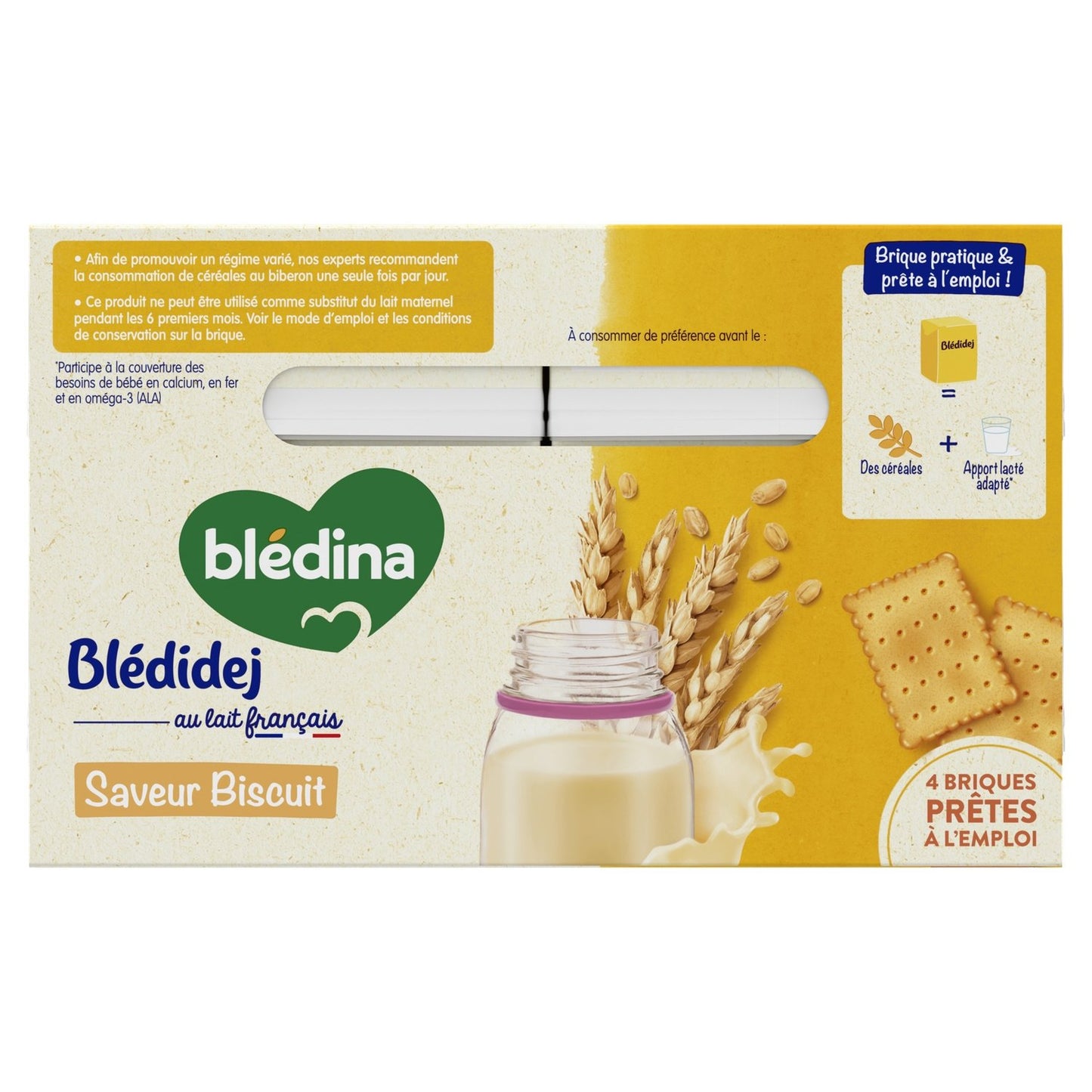 Baby-Getreide ab 6 Monaten Blédidej Keksgeschmack BLEDINA
