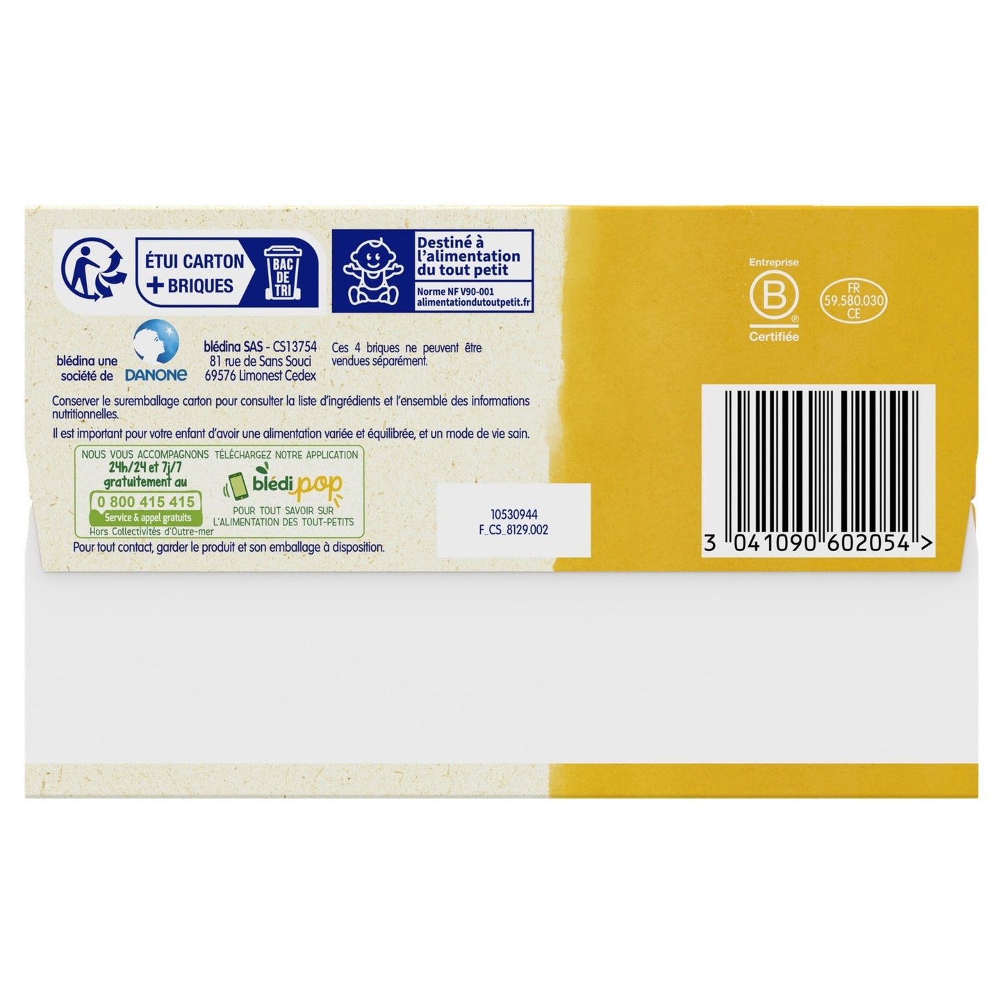 Baby Cereals From 9 Months Madeleine Flavor Blédidej BLEDINA