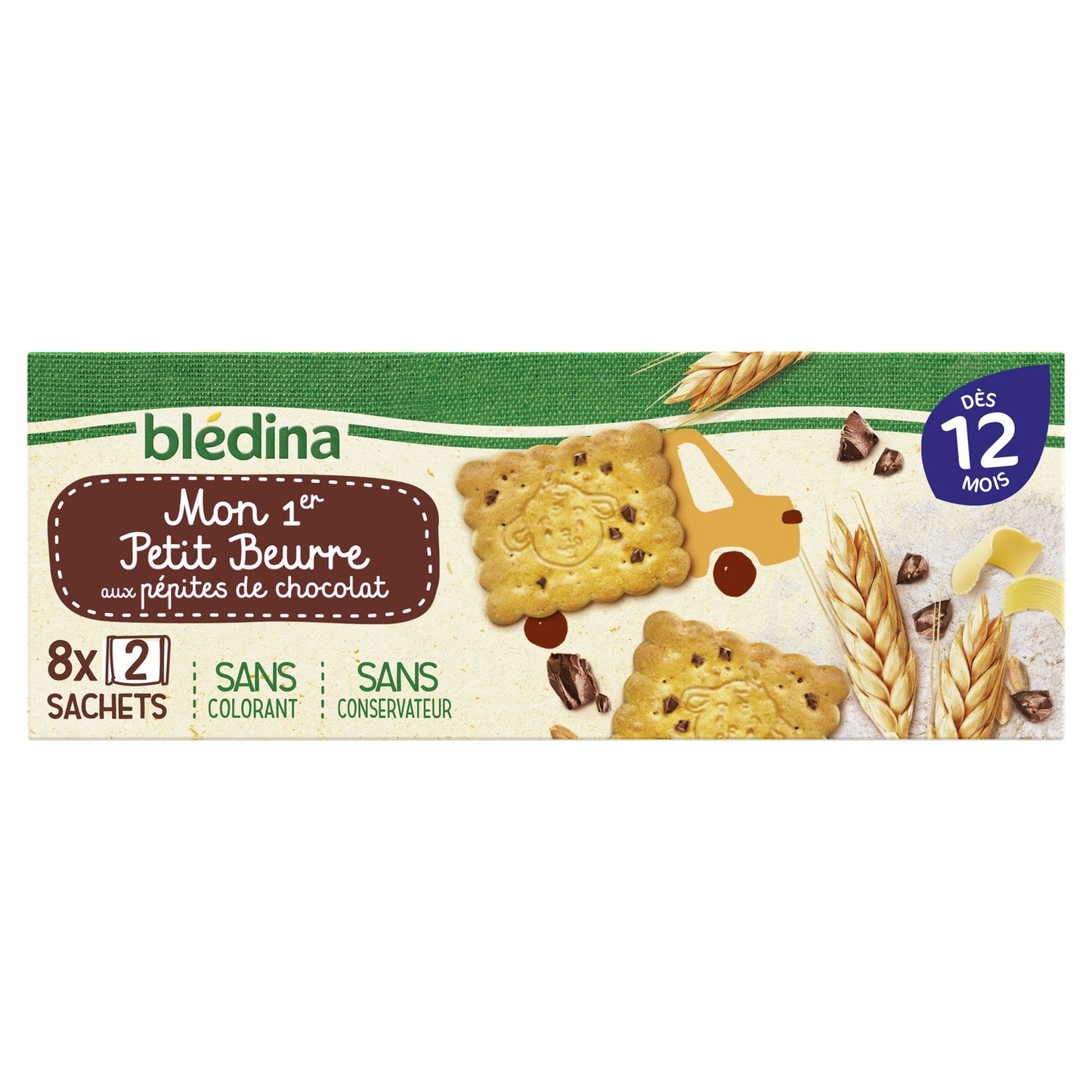 Baby Biscuits from 12 Months Petit Beurre Chocolate Chip BLEDINA