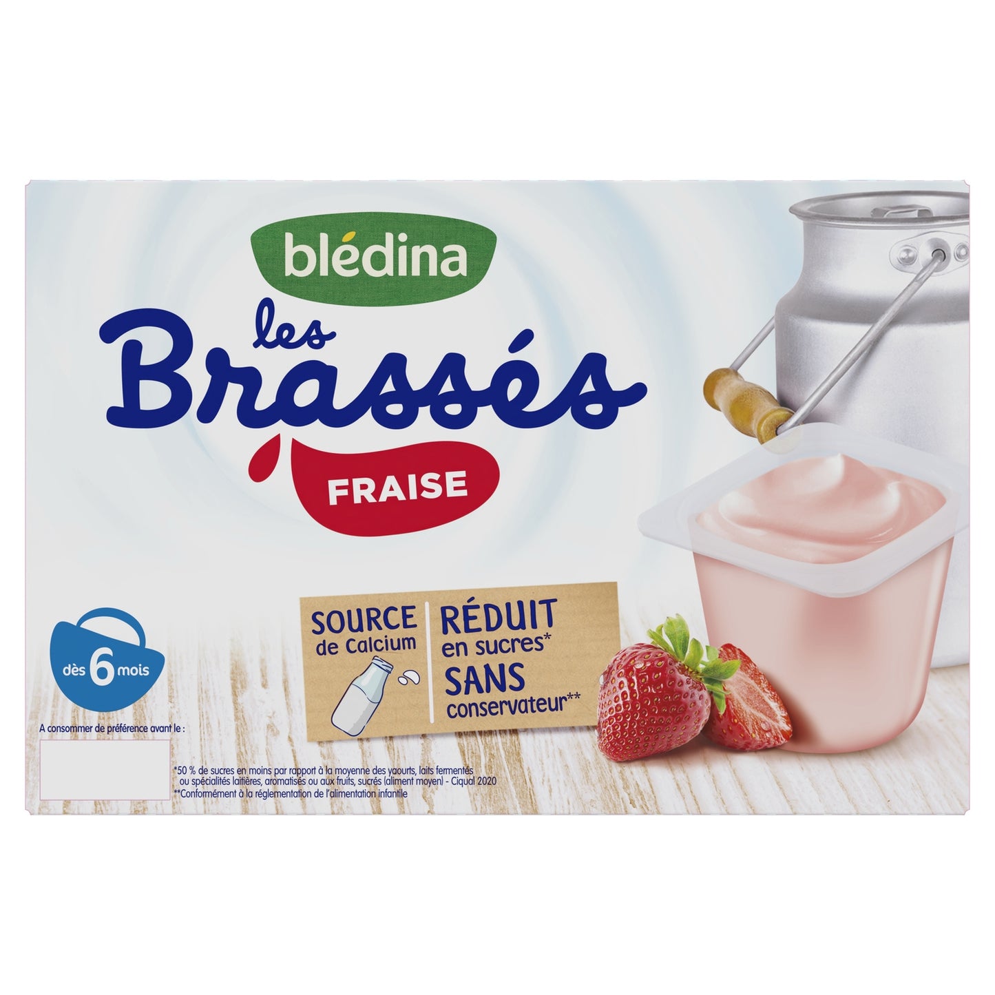 BLEDINA Strawberry Milk Dessert for Babies from 6 Months