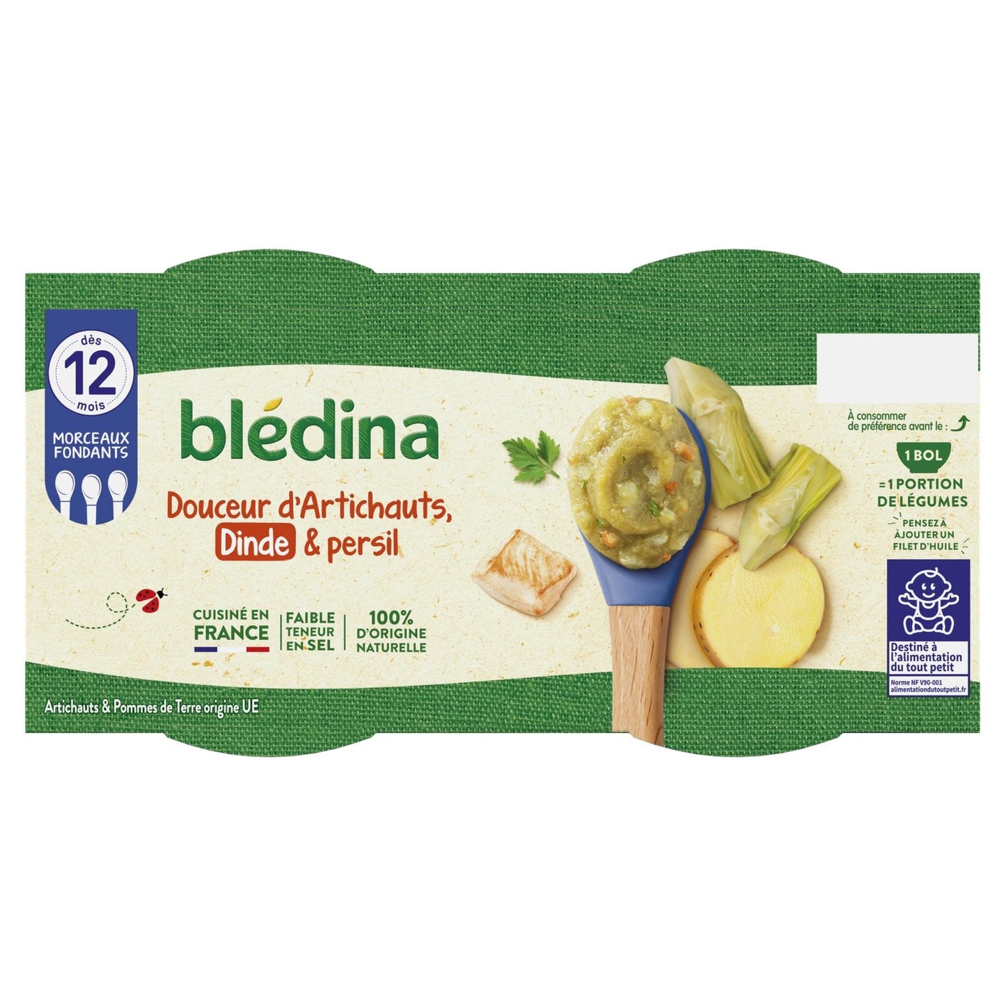 Baby Dish From 12 Months Artichokes Turkey Mom's Ideas BLEDINA