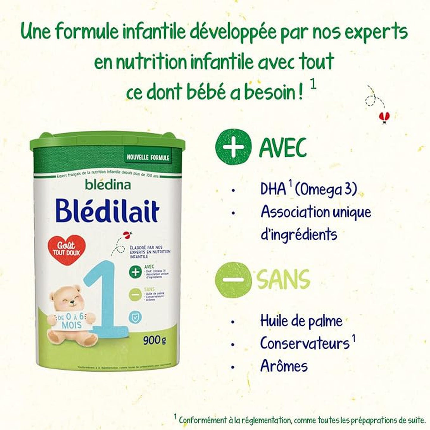 Blédilait BLEDINA Powdered Baby Milk 1st Age From Birth
