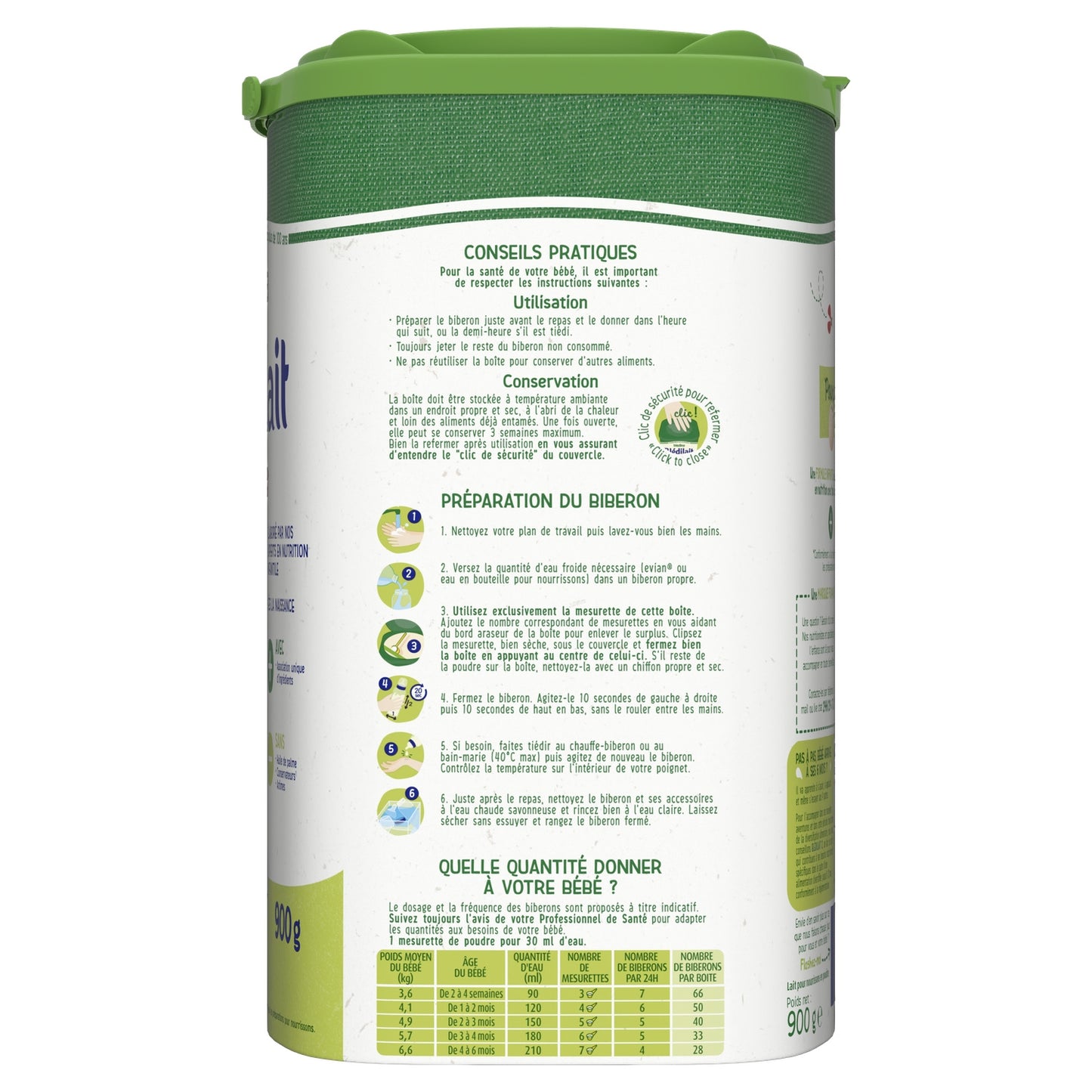 Blédilait BLEDINA Powdered Baby Milk 1st Age From Birth