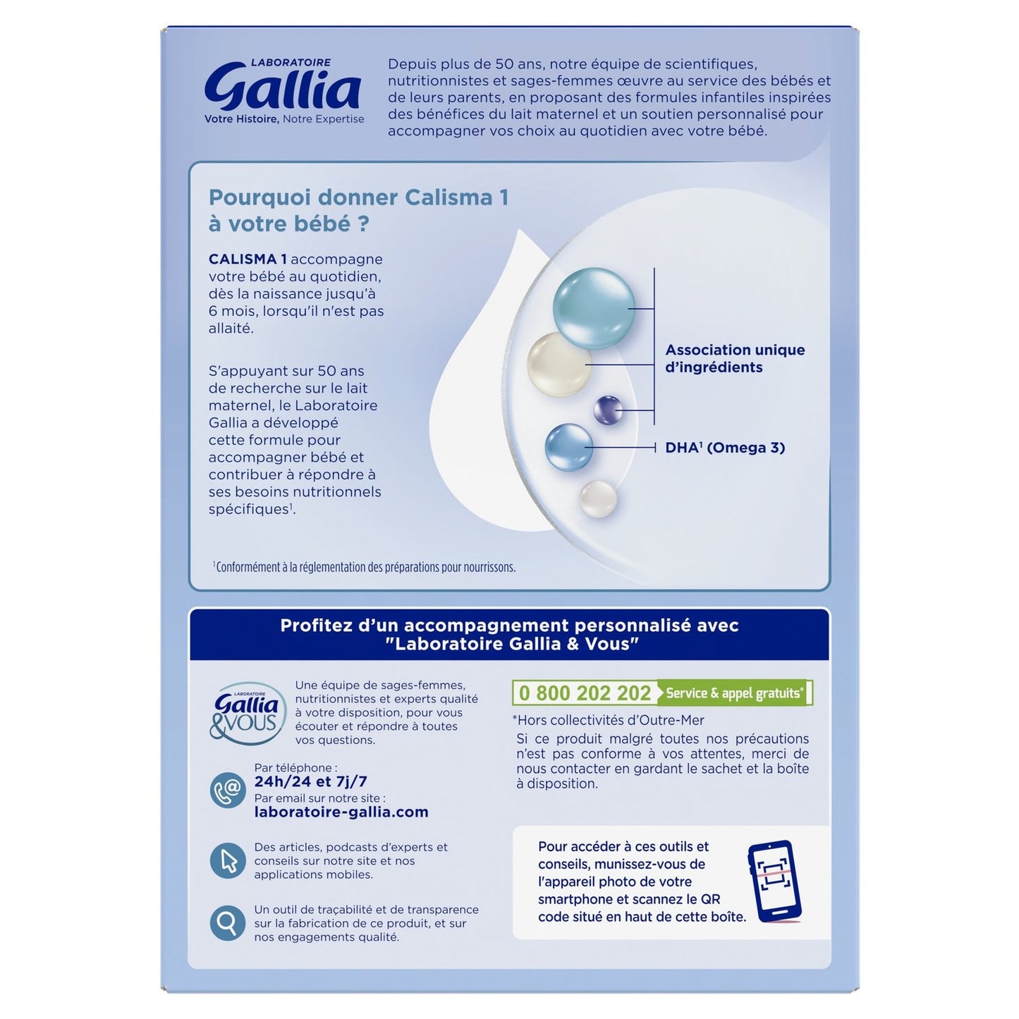 Calisma GALLIA Powdered Baby Milk 1st Age 0-6 Months