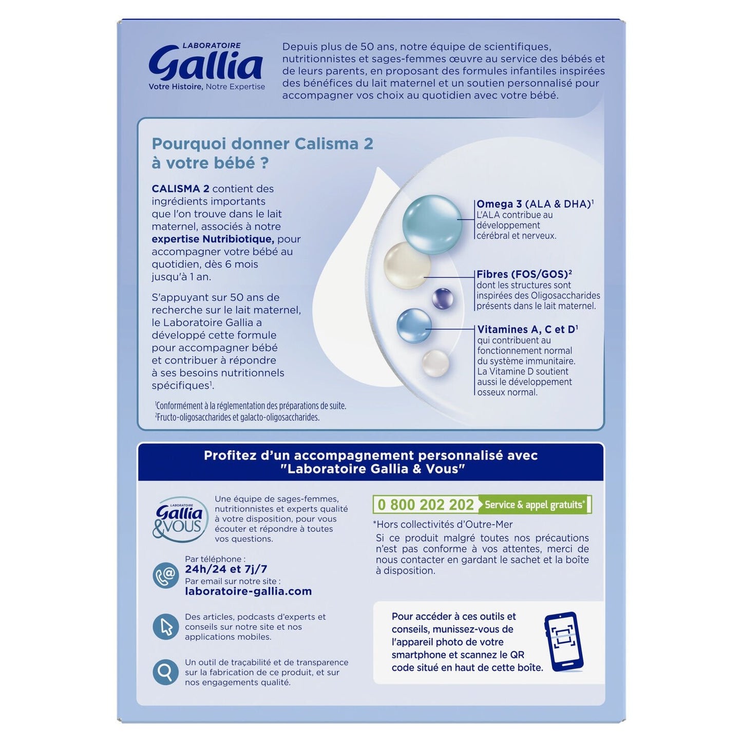 Calisma GALLIA Powdered Baby Milk 2nd Age 6-12 Months