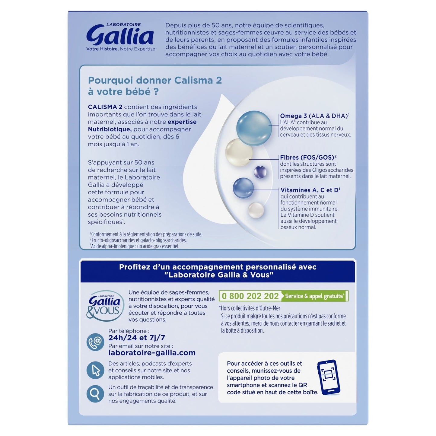 Calisma GALLIA Powdered Baby Milk 2nd Age 6-12 Months