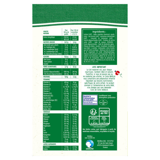 Blédilait BLEDINA Powdered Baby Milk 1st Age From Birth