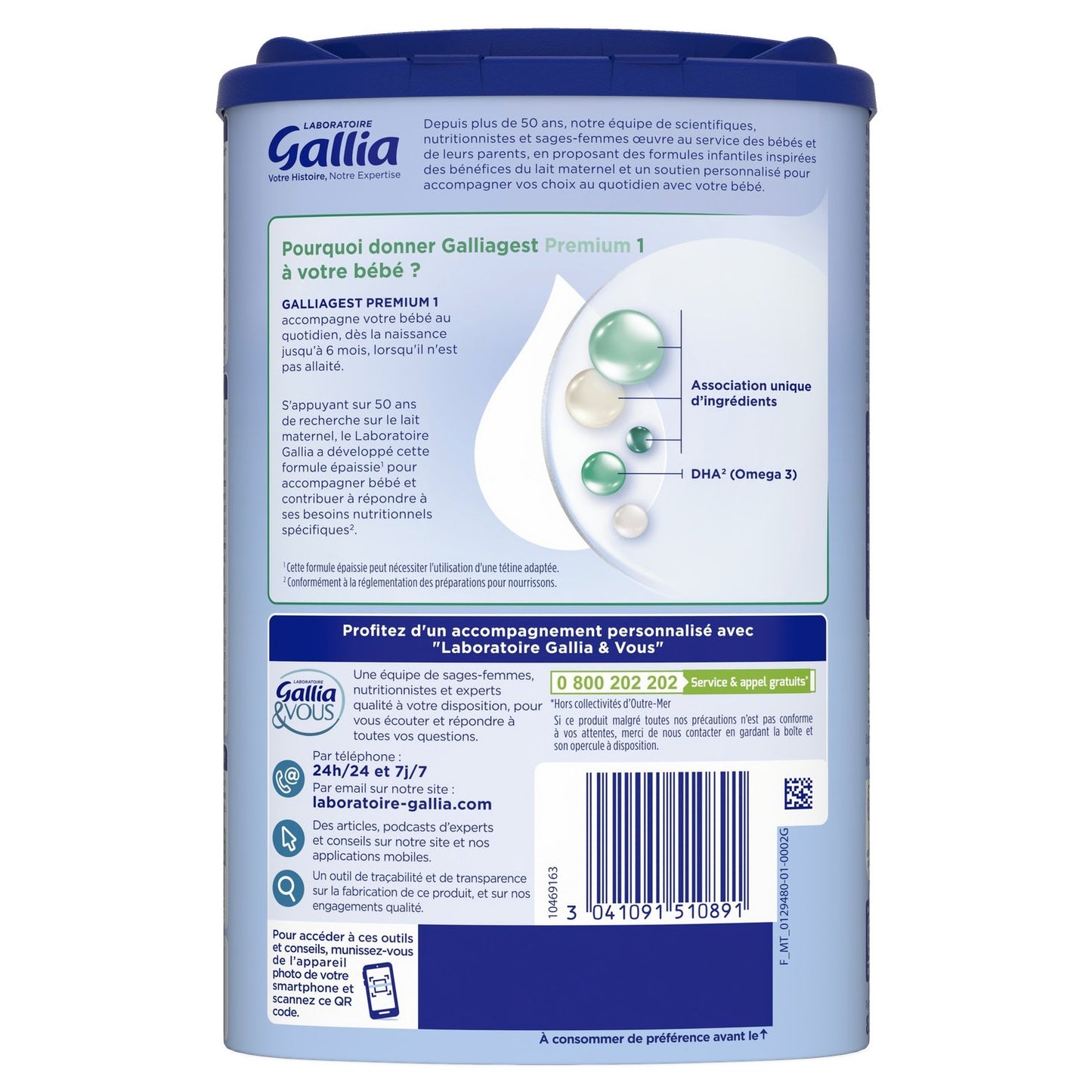 Galliagest Premium GALLIA Powdered Baby Milk 1st Age 0-6 Months