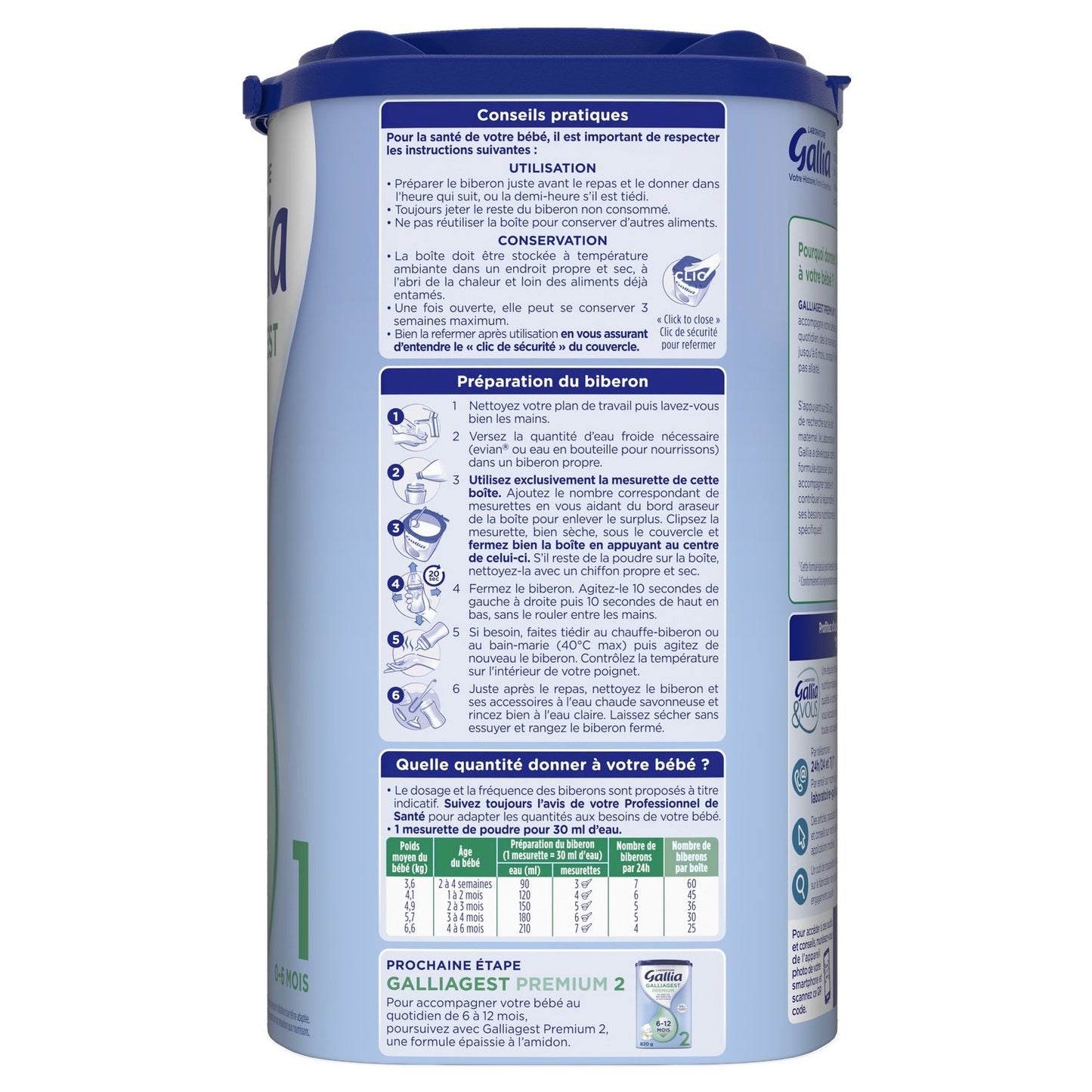 Galliagest Premium GALLIA Powdered Baby Milk 1st Age 0-6 Months