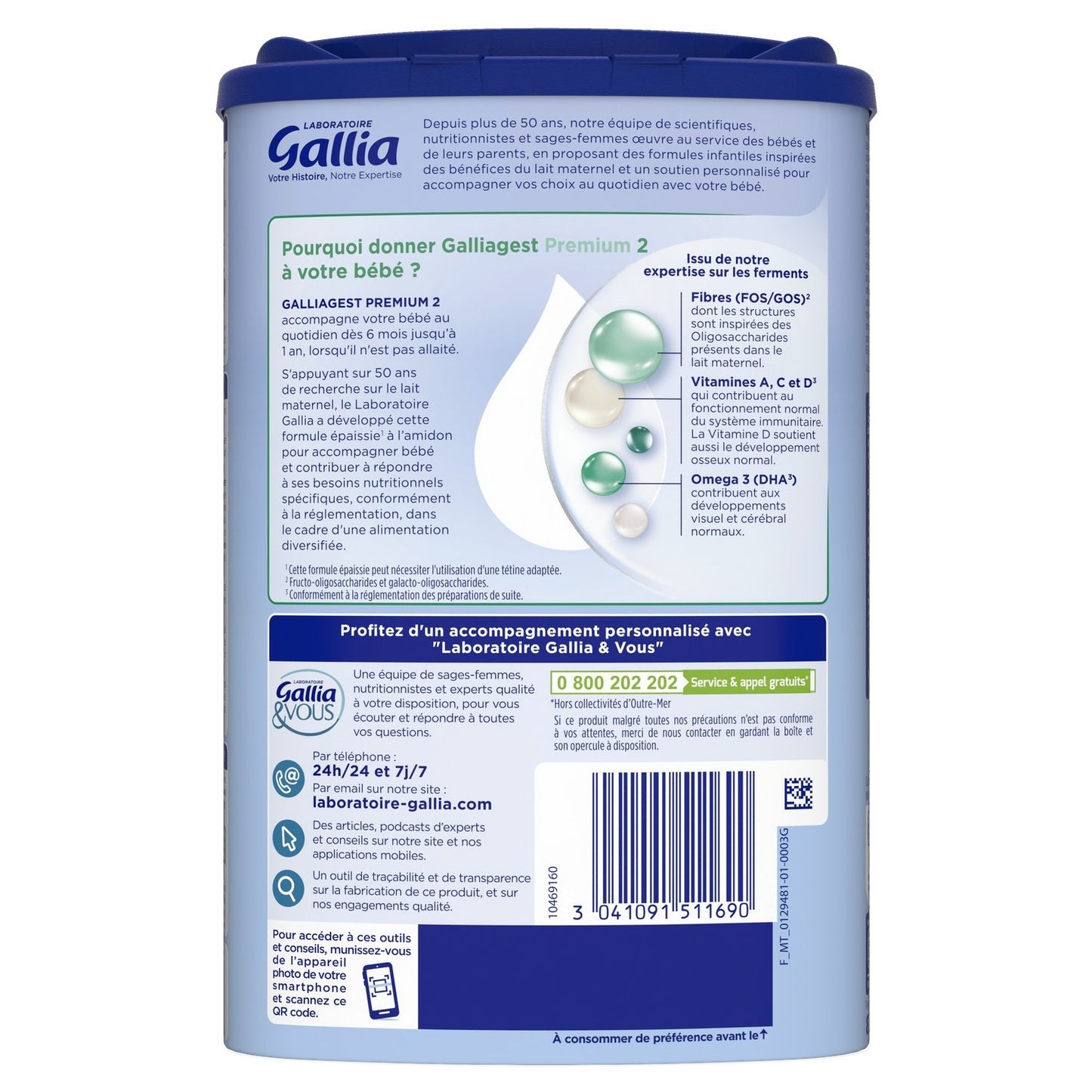 Galliagest Premium Babymilchpulver 2. Lebensjahr 6-12 Monate GALLIA