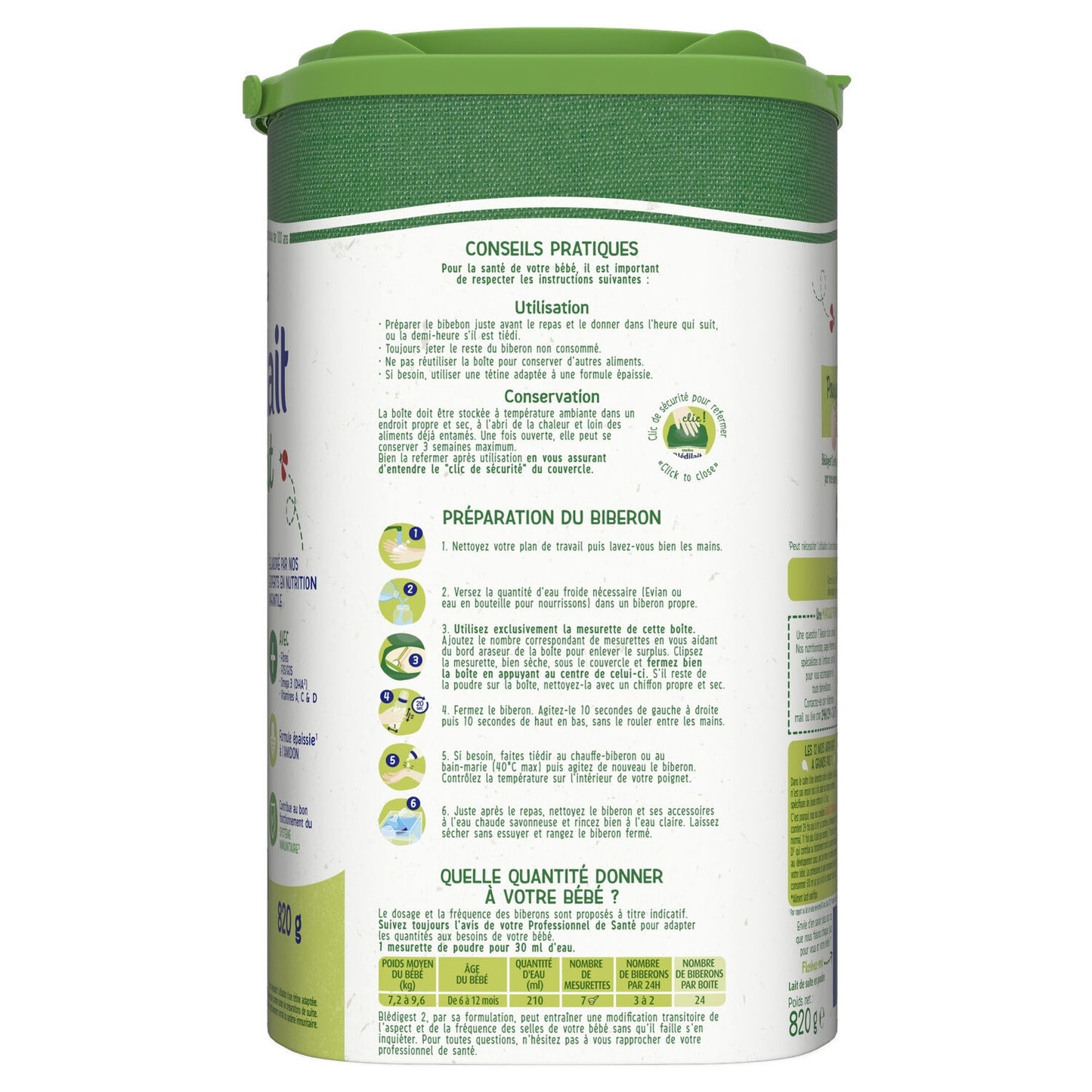 Blédigest BLEDINA Powdered Baby Milk 2nd Age From 6 Months