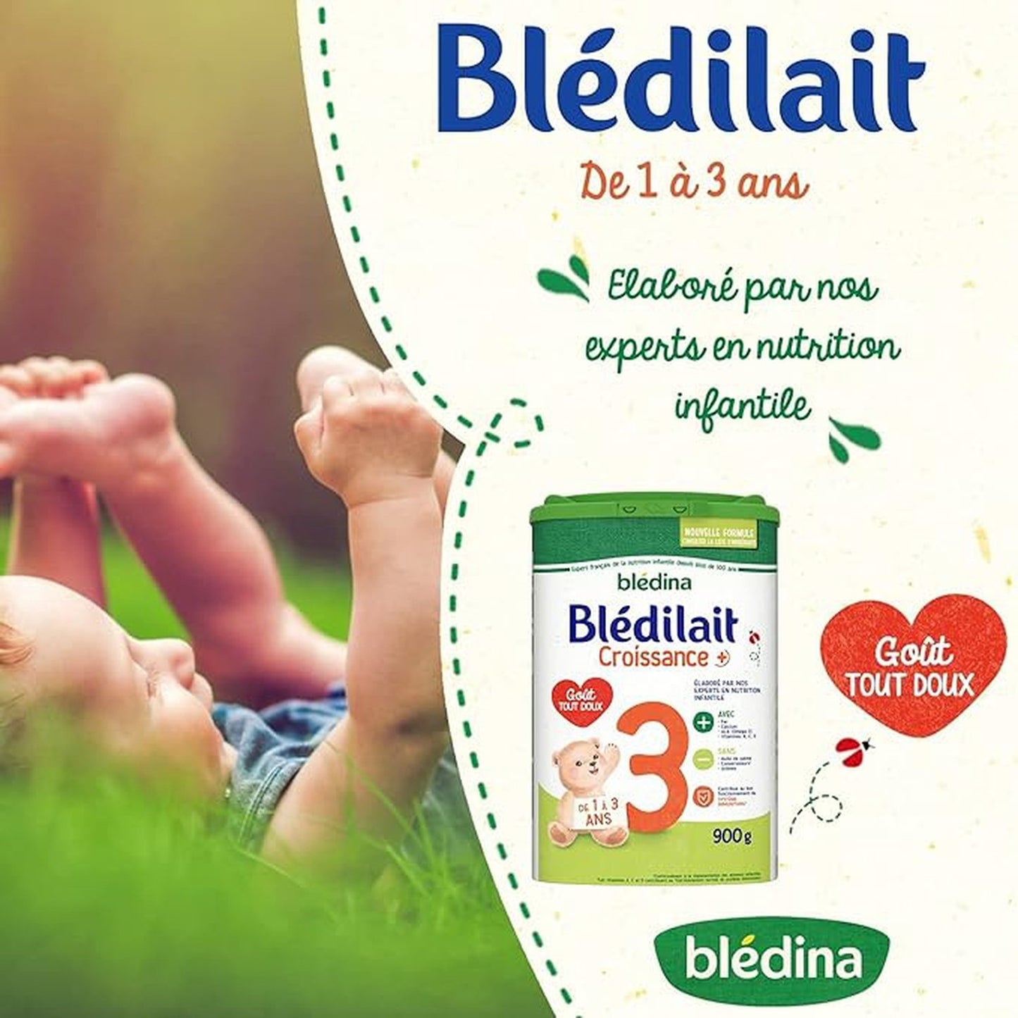 Baby Milk Powder 3rd Age From 12 Months Growth + BLEDINA