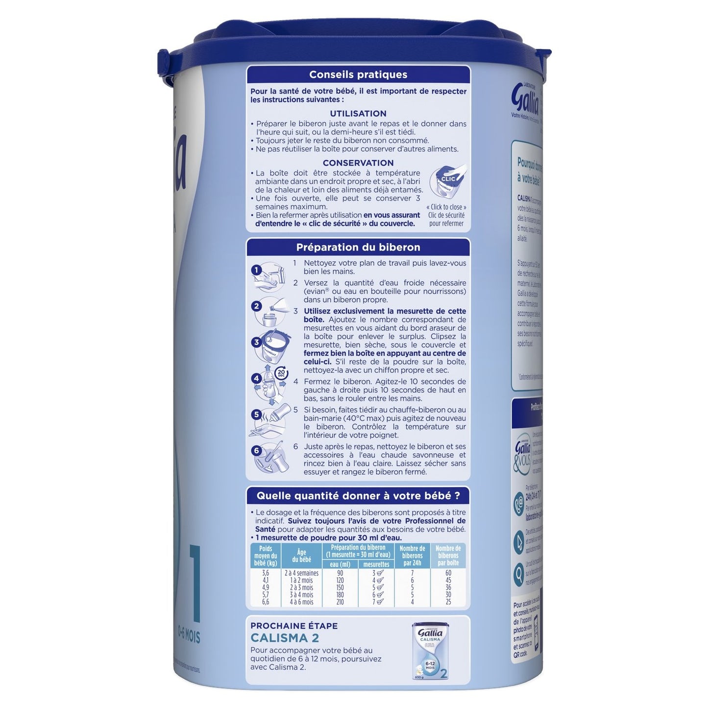 Calisma GALLIA Powdered Baby Milk 1st Age 0-6 Months